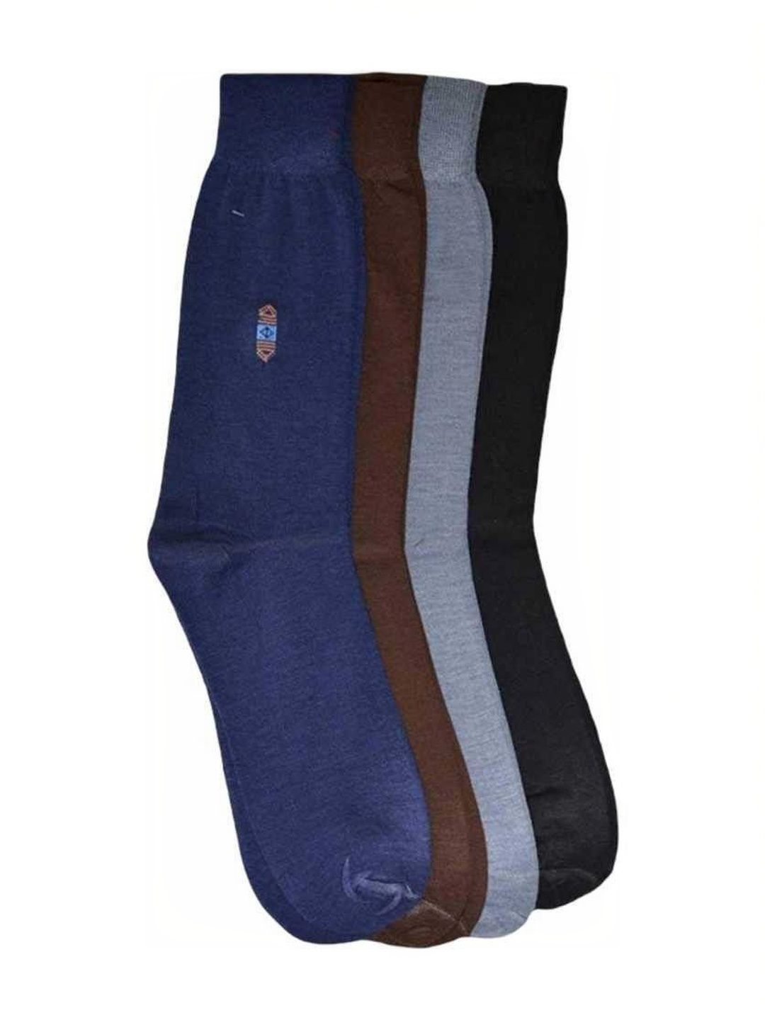 akeet trend Men Pack of 4 Cotton Assorted Calf Length Socks