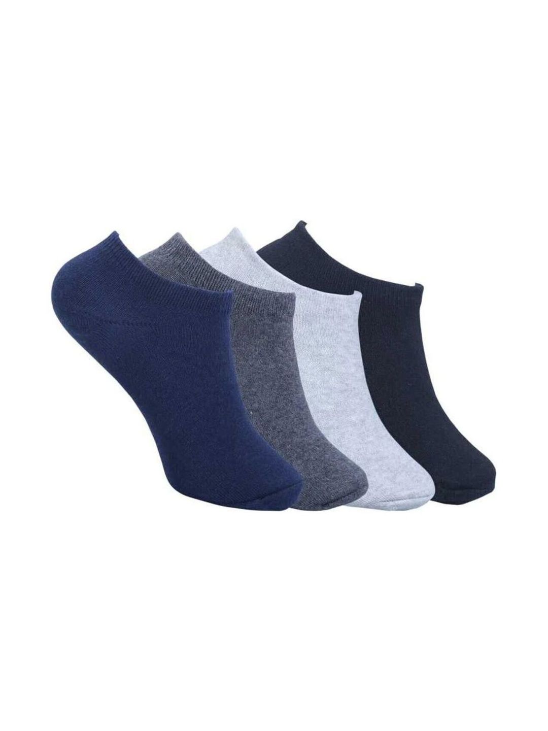 Akeeta Men Pack of 4 Cotton Assorted Shoe Liners Socks