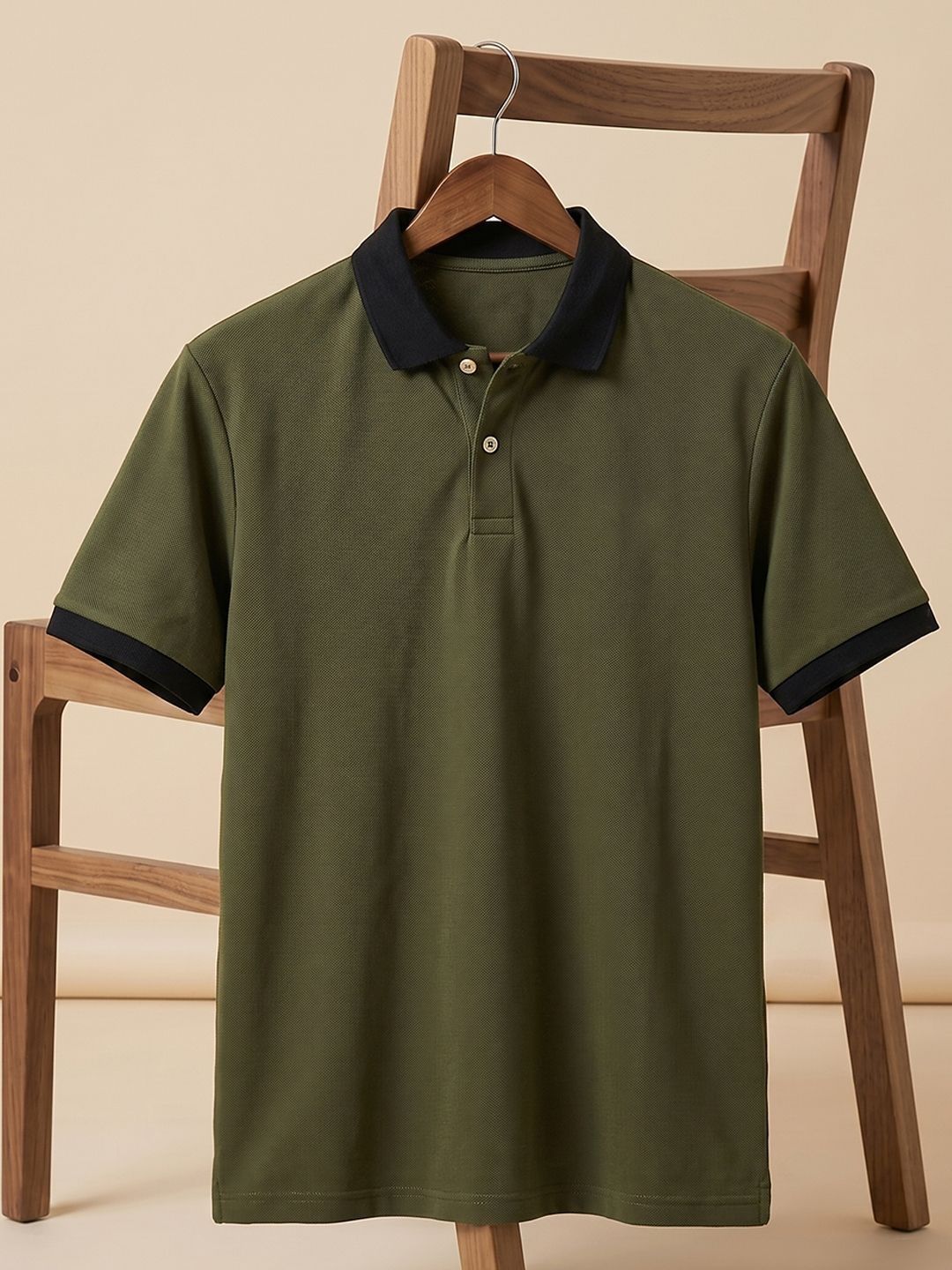 Mast & Harbour Men Polo Collar T-shirt