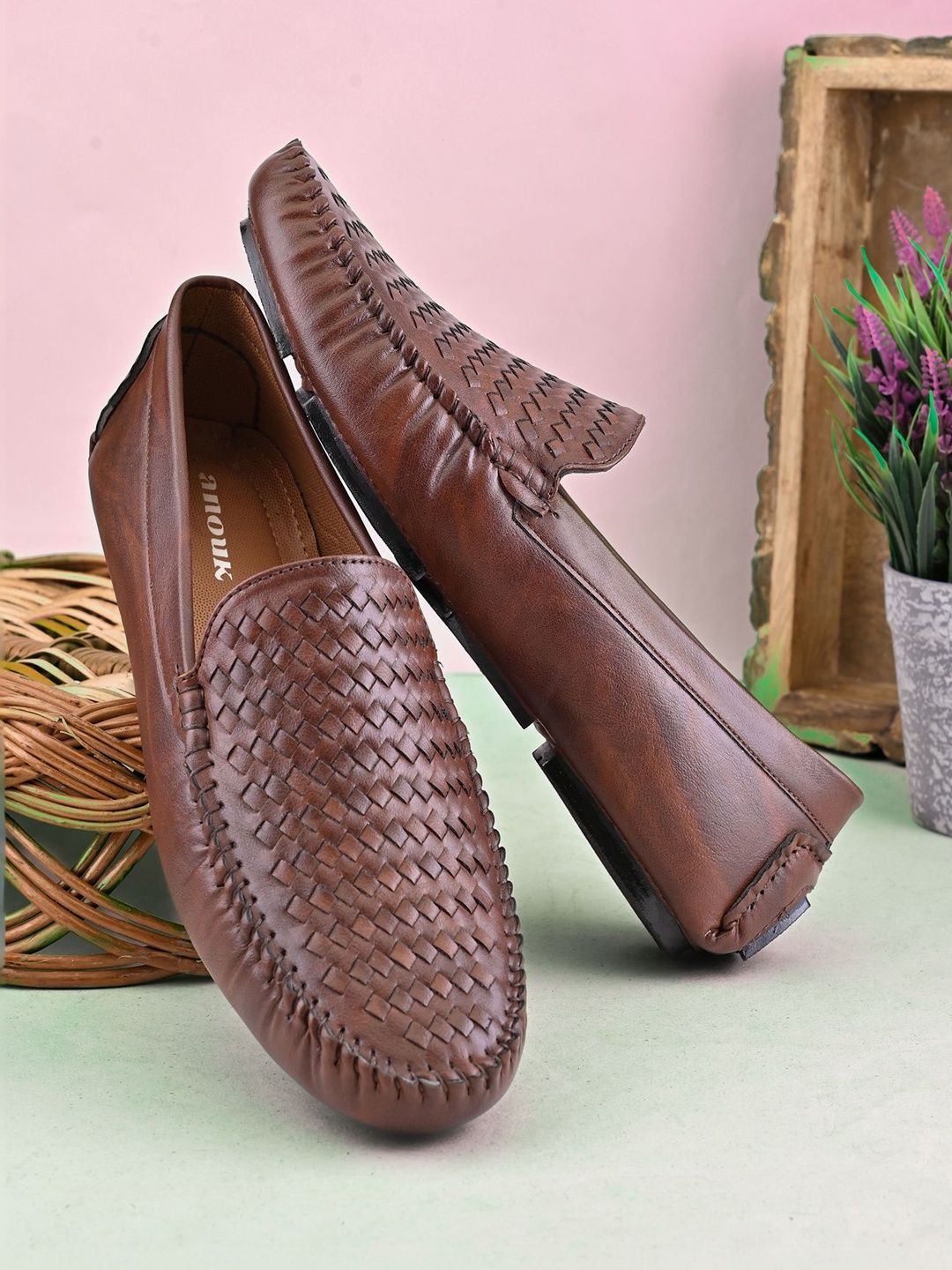 Anouk Men Textured Loafers