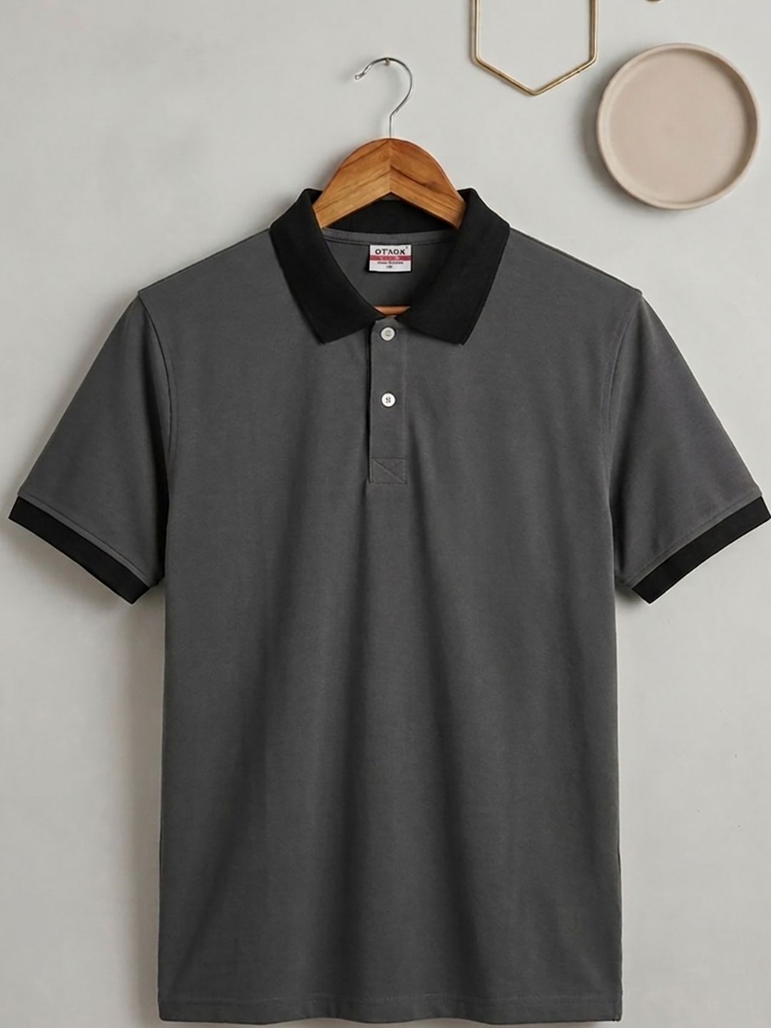 Mast & Harbour Men Polo Collar Pockets T-shirt