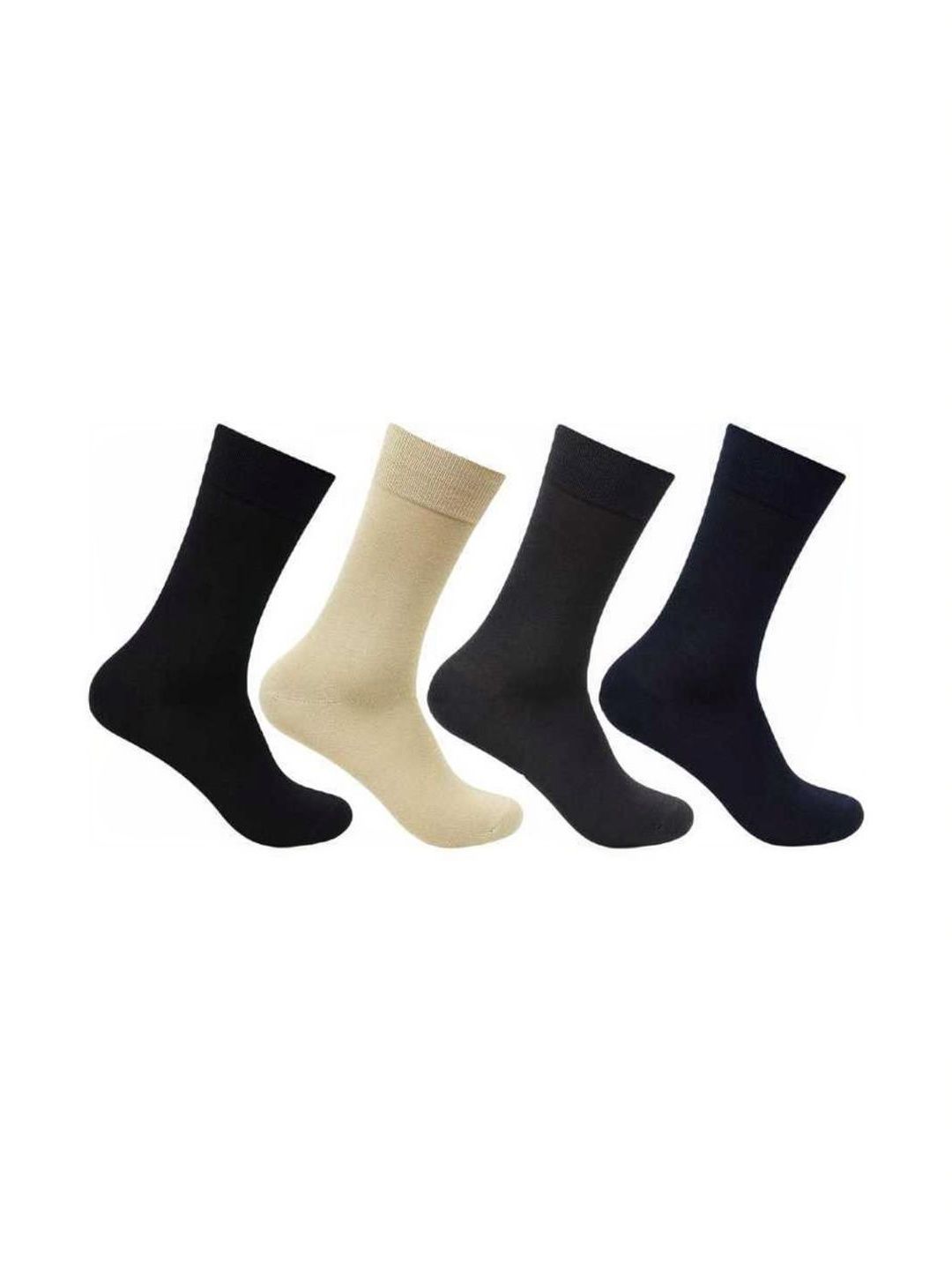 akeet trend Men Pack of 4 Cotton Assorted Calf Length Socks