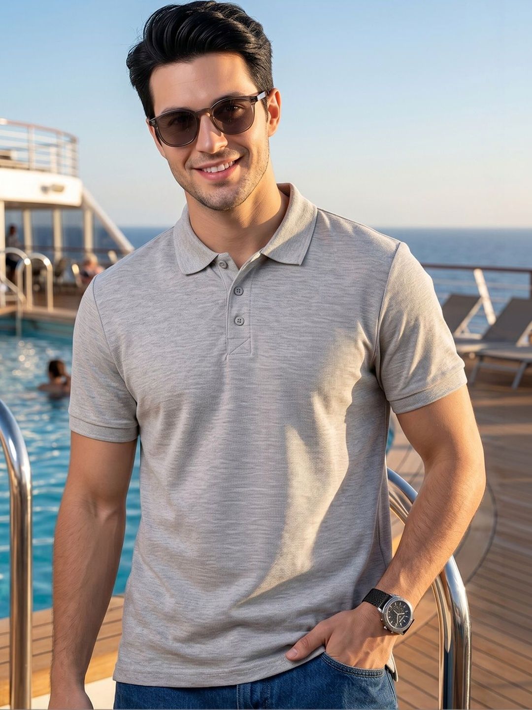 Kook N Keech Men Polo Collar T-shirt