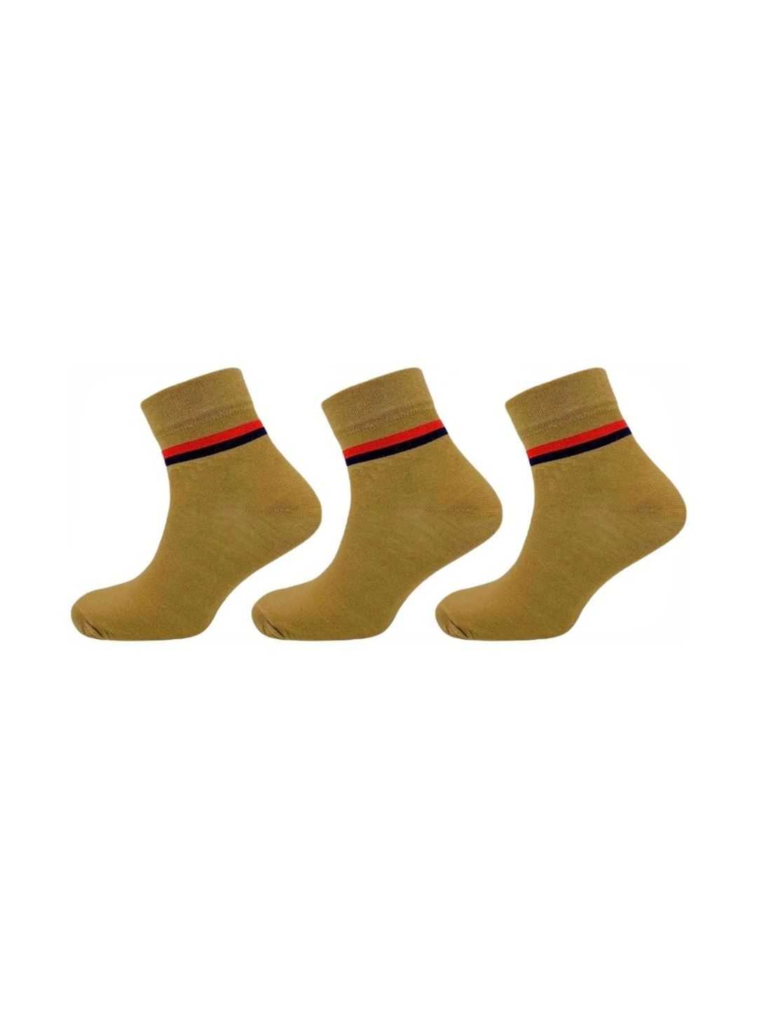 akeet trend Men Pack of 3 Cotton Assorted Striped Ankle Length Socks