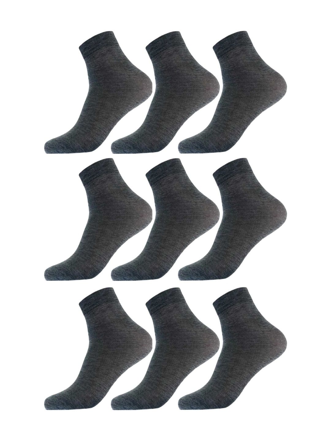 Akeeta Men Pack of 9 Cotton Assorted Ankle Length Socks