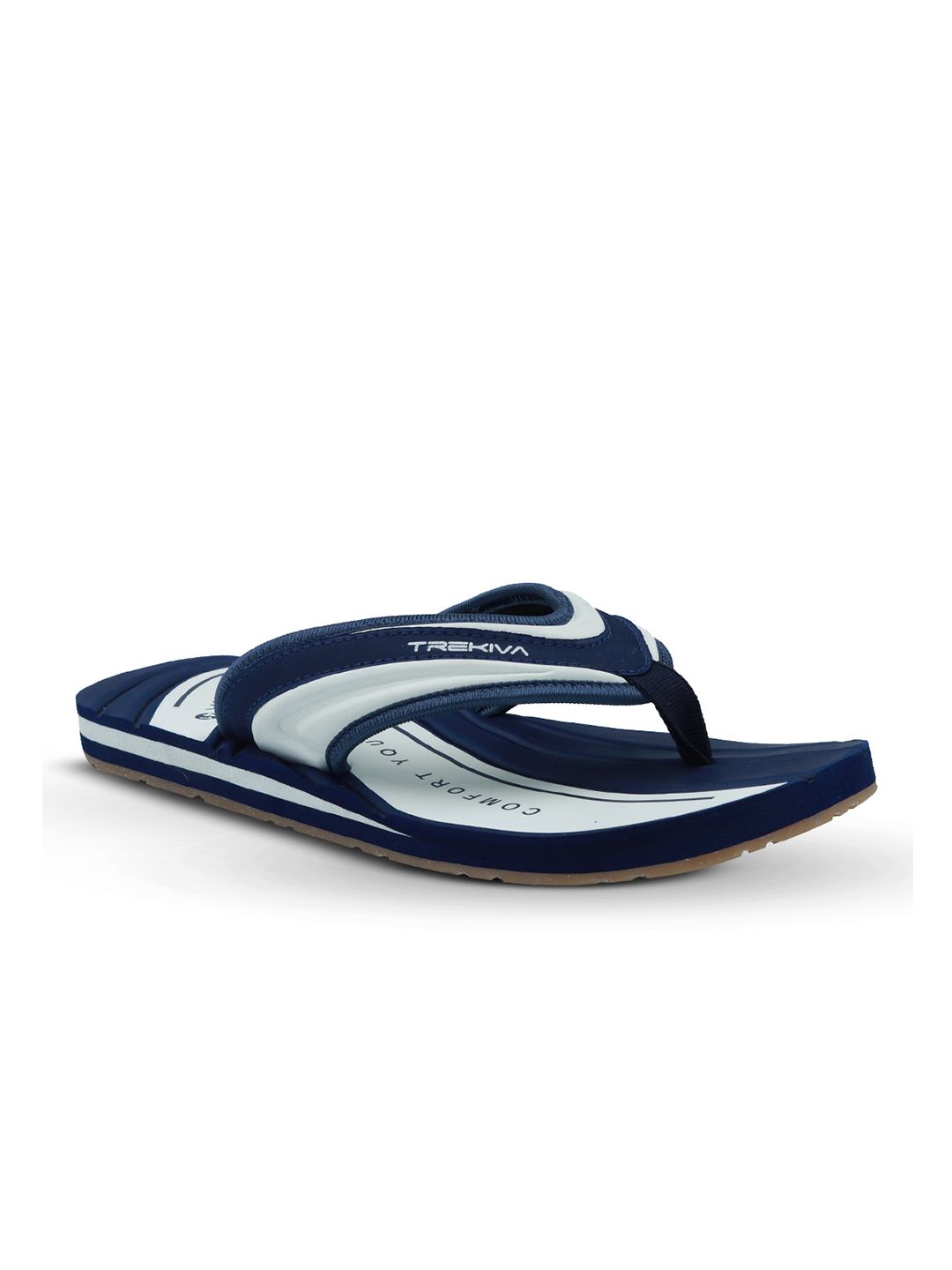 Trekiva Men Colourblocked Thong Flip-Flops