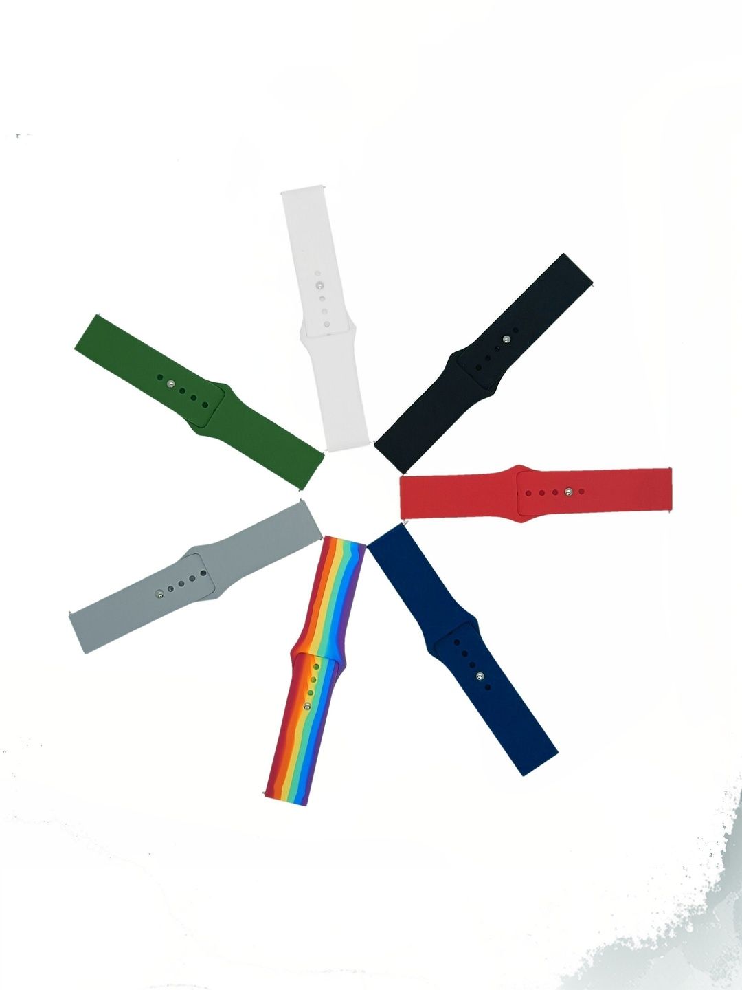 BLACK LOVIES BLACK LOVIES Set of 7 Watches Silicon Tang Watch Straps