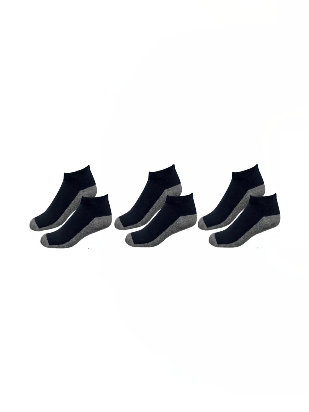 Akeeta Men Pack of 3 Cotton Assorted Colourblocked Ankle Length Socks