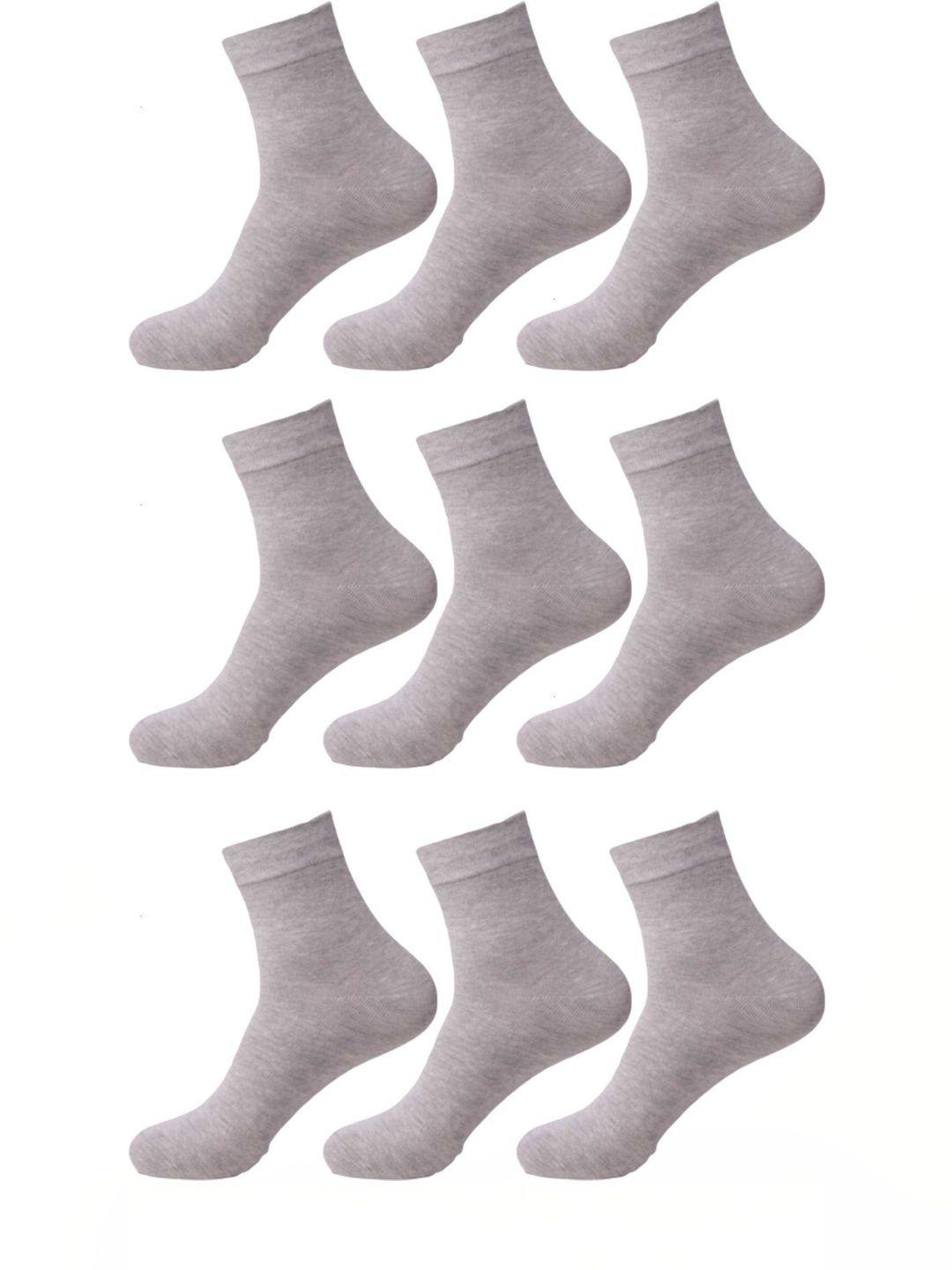 akeet trend Men Pack of 9 Cotton Assorted Ankle Length Socks