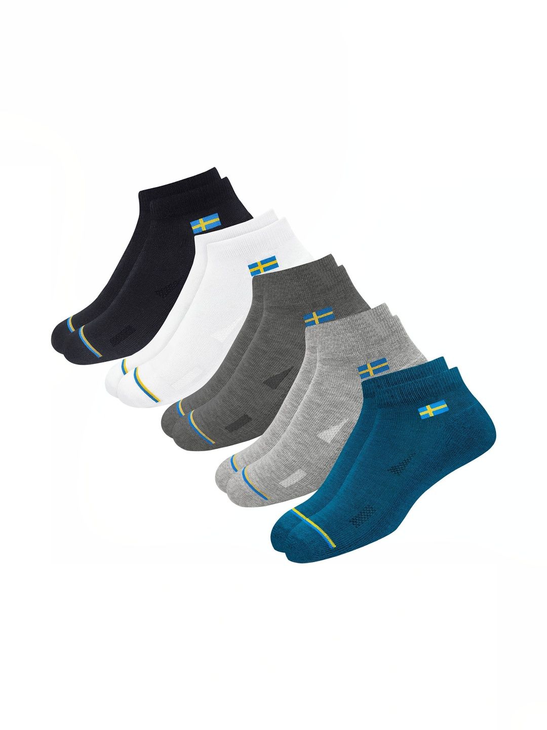akeet trend Men Pack of 10 Cotton Assorted Ankle Length Socks