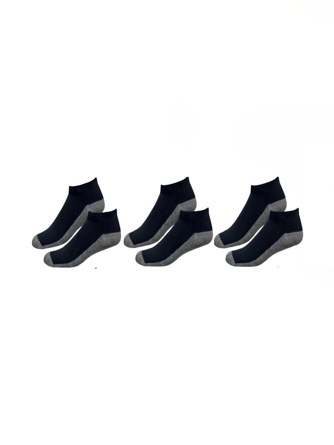 Akeeta Men Pack of 3 Cotton Assorted Colourblocked Ankle Length Socks