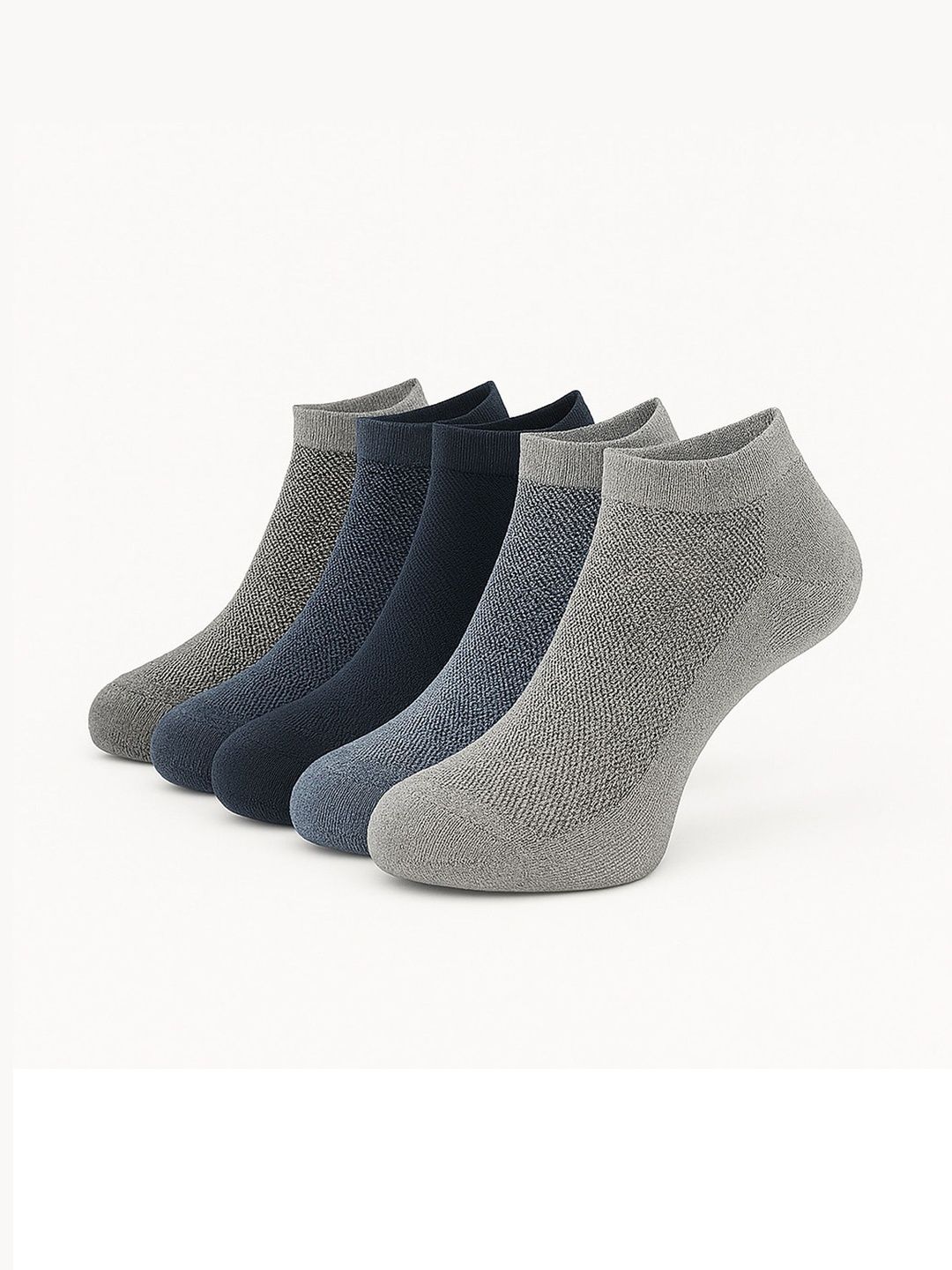 Akeeta Men Pack of 5 Cotton Assorted Patterned Ankle Length Socks