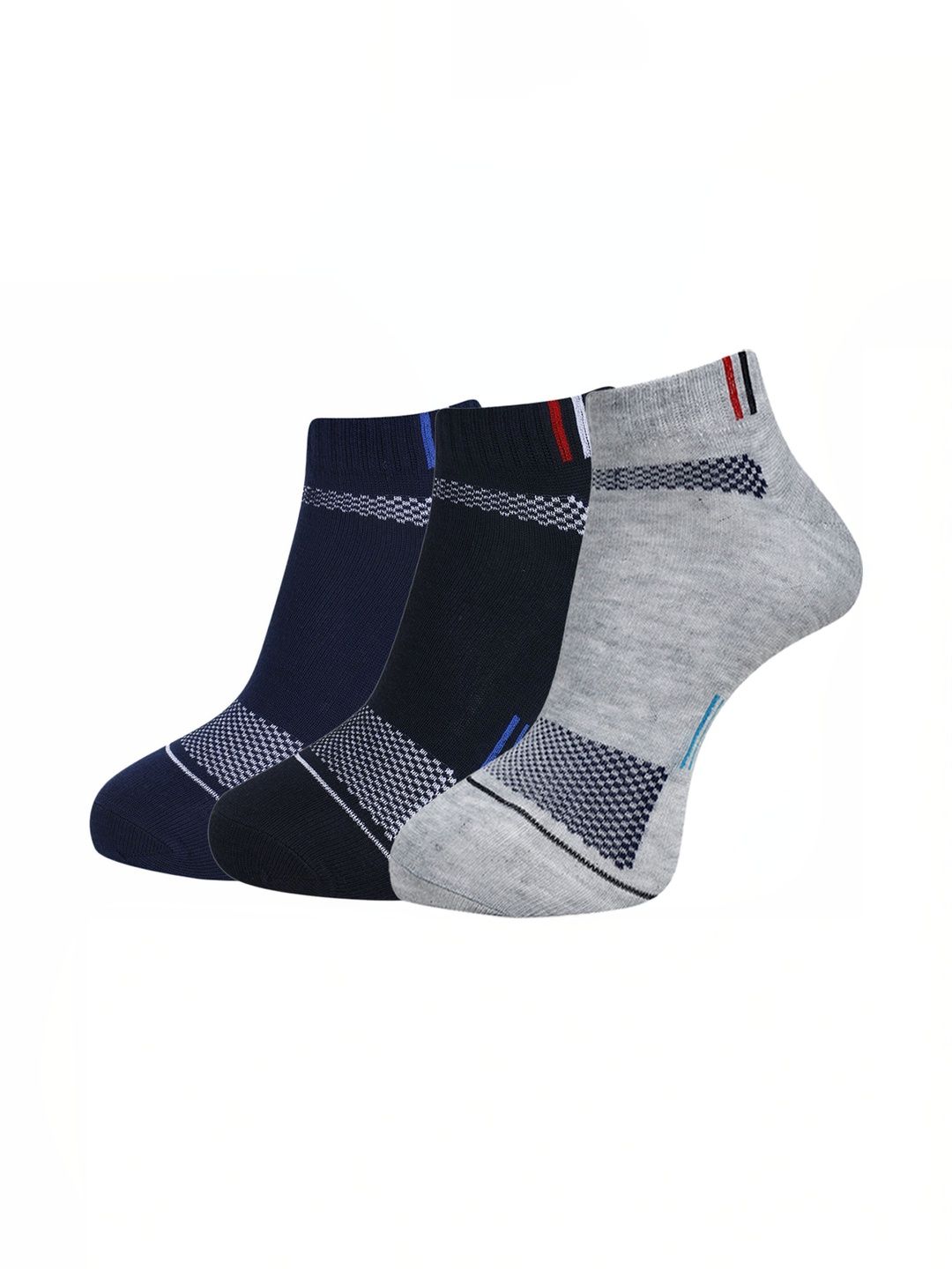 Akeeta Men Pack of 10 Cotton Assorted Patterned Above Ankle Socks