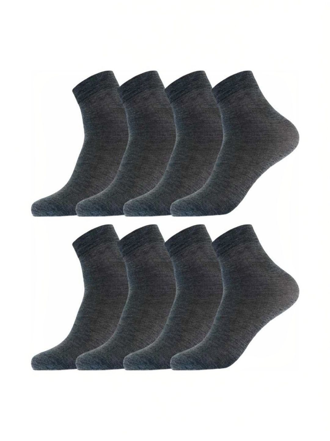 akeet trend Men Pack of 8 Cotton Assorted Ankle Length Socks