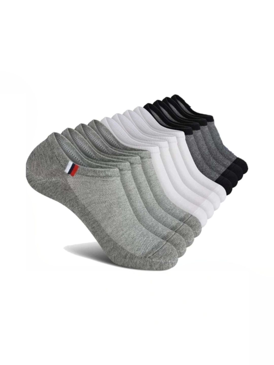 akeet trend Men Pack of 5 Cotton Assorted Shoe Liners Socks