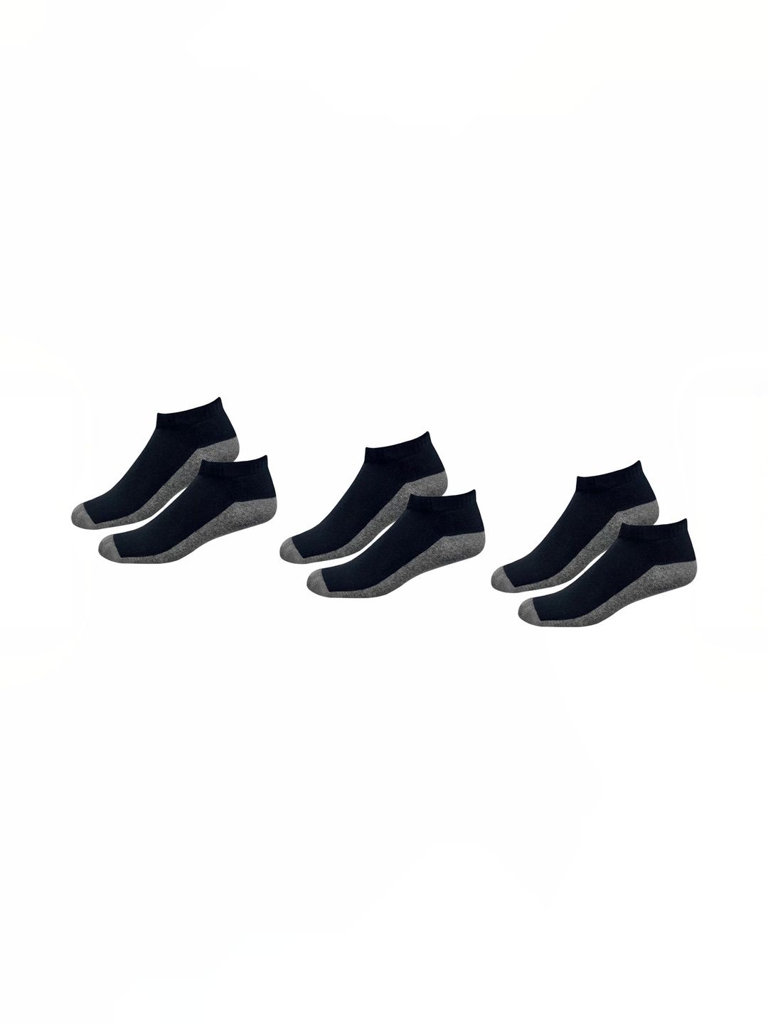 akeet trend Men Pack of 3 Cotton Assorted Colourblocked Ankle Length Socks