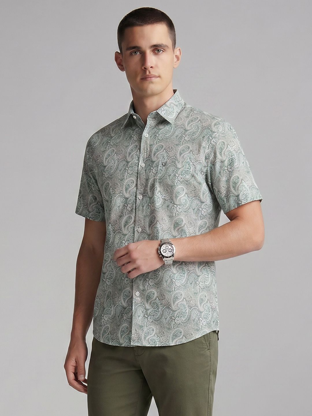 Allen Solly Allen Solly Sport Fit Ethnic Motifs Printed Pure Cotton Casual Shirt