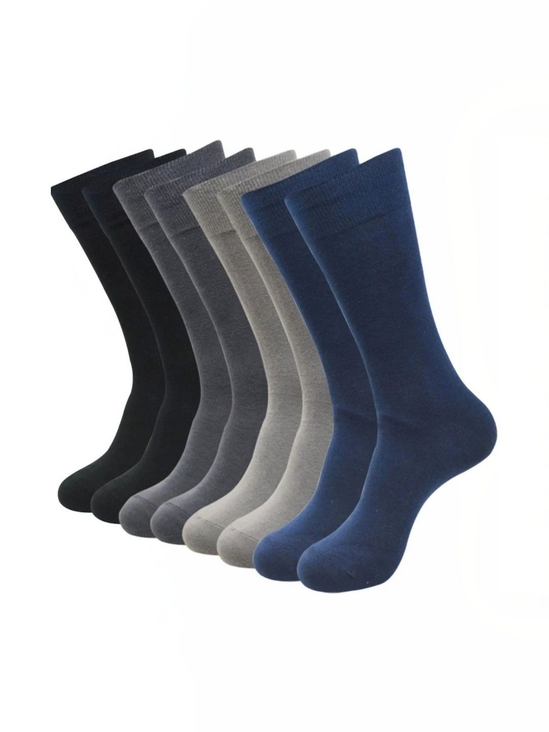 akeet trend Men Pack of 4 Cotton Assorted Calf Length Socks