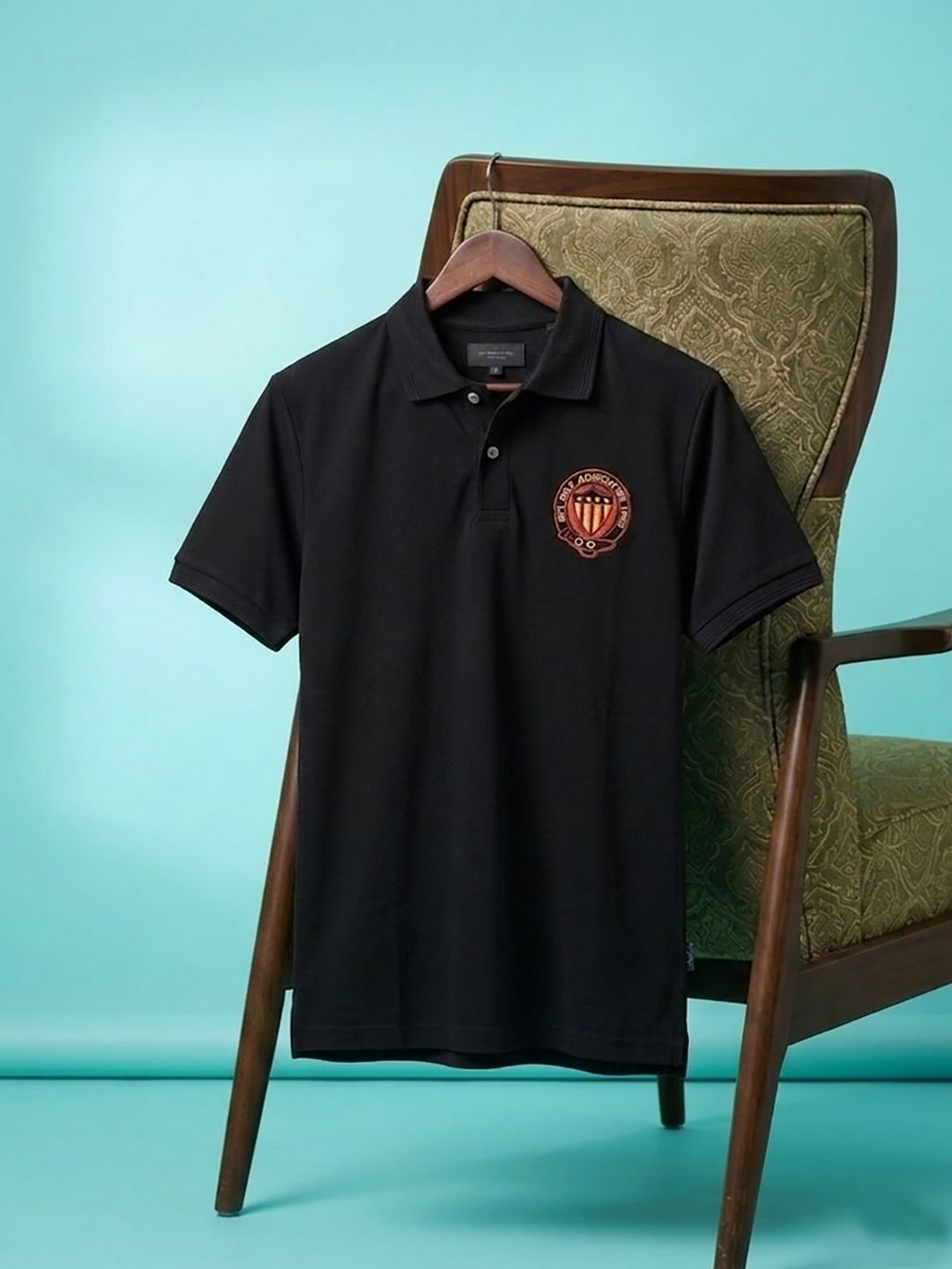 Mast & Harbour Graphic Printed Polo Collar Short Sleeves T-shirt