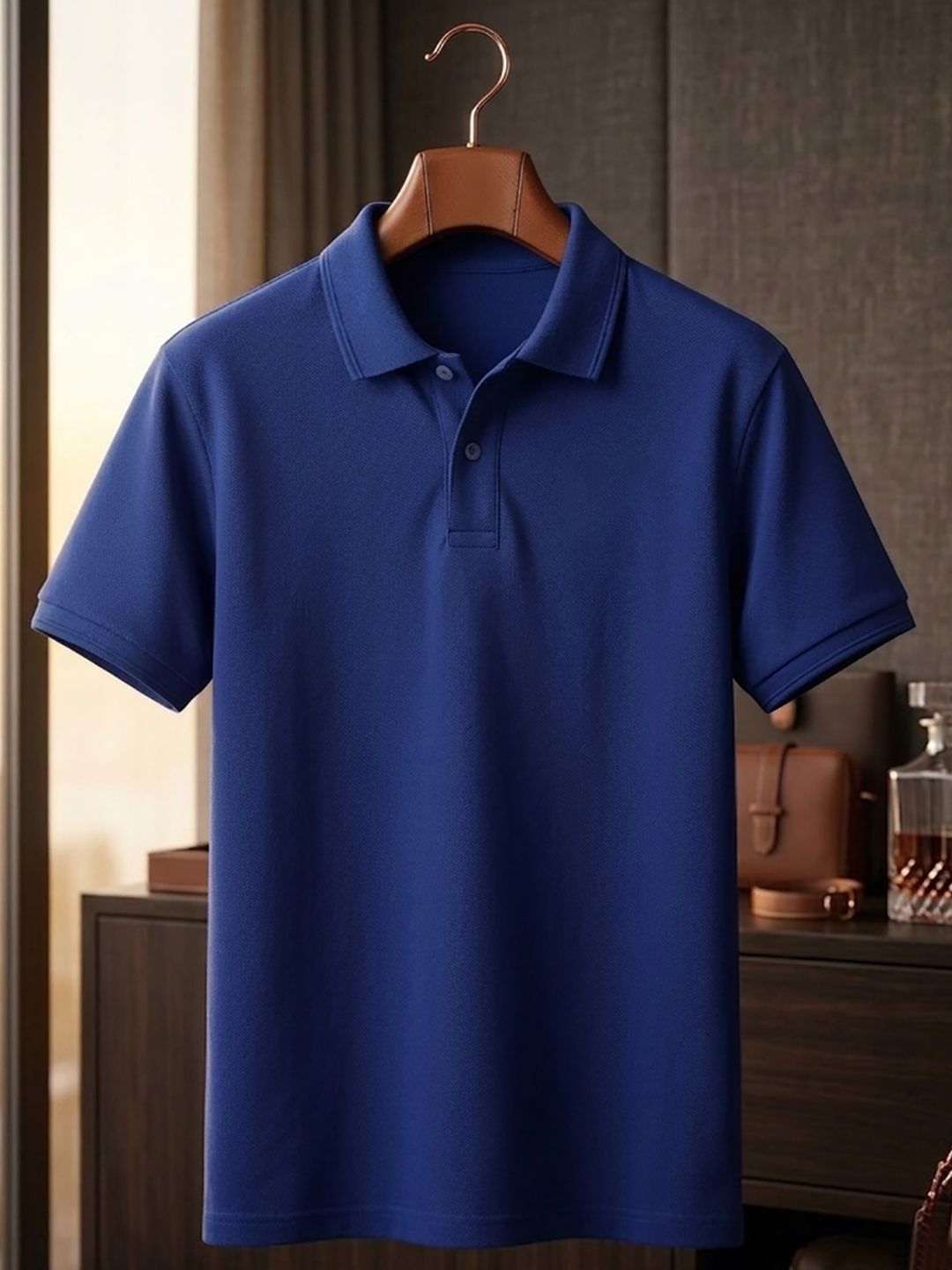 Mast & Harbour Men Polo Collar T-shirt