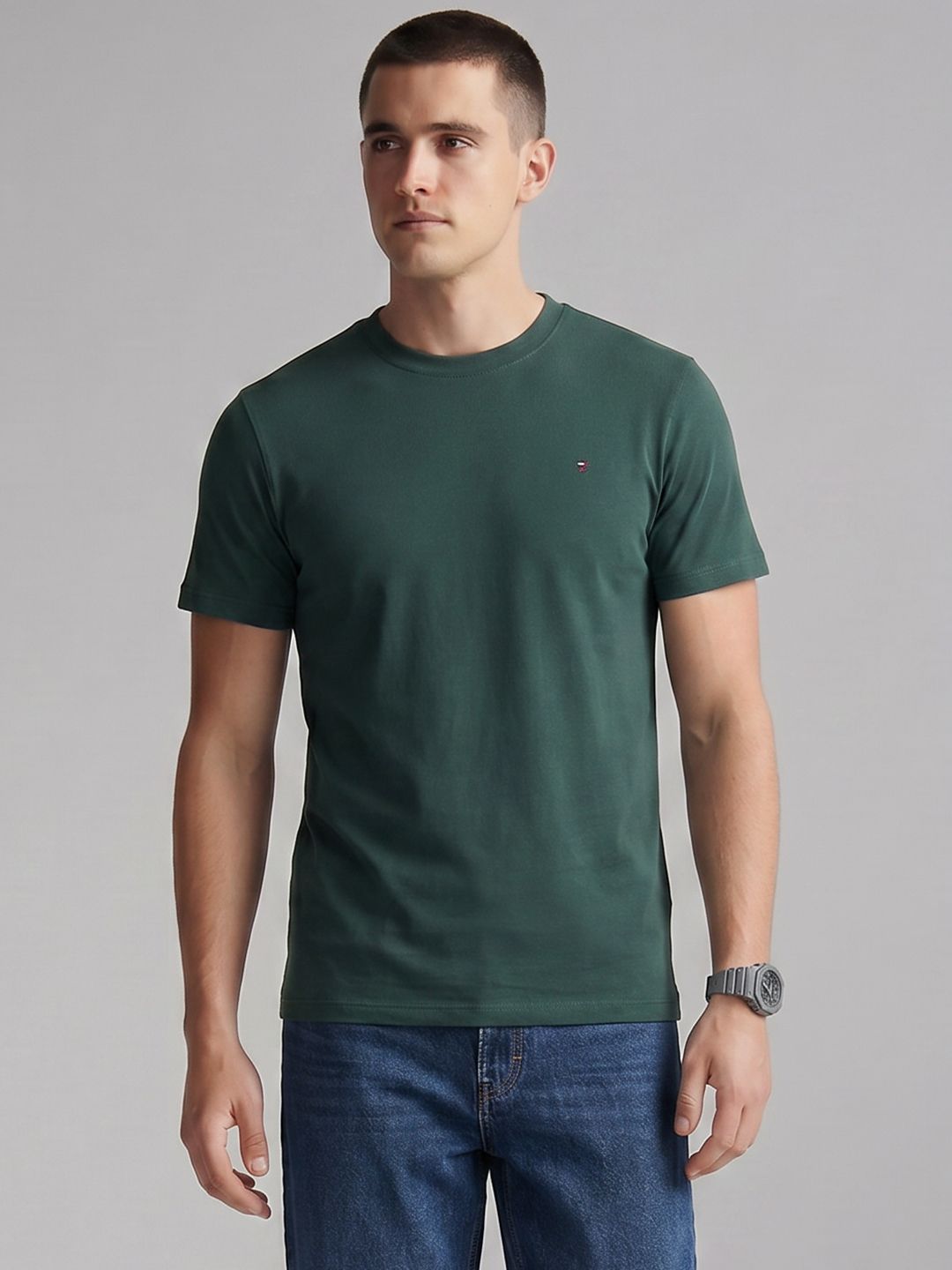 Louis Philippe Jeans Pure Cotton T-shirt