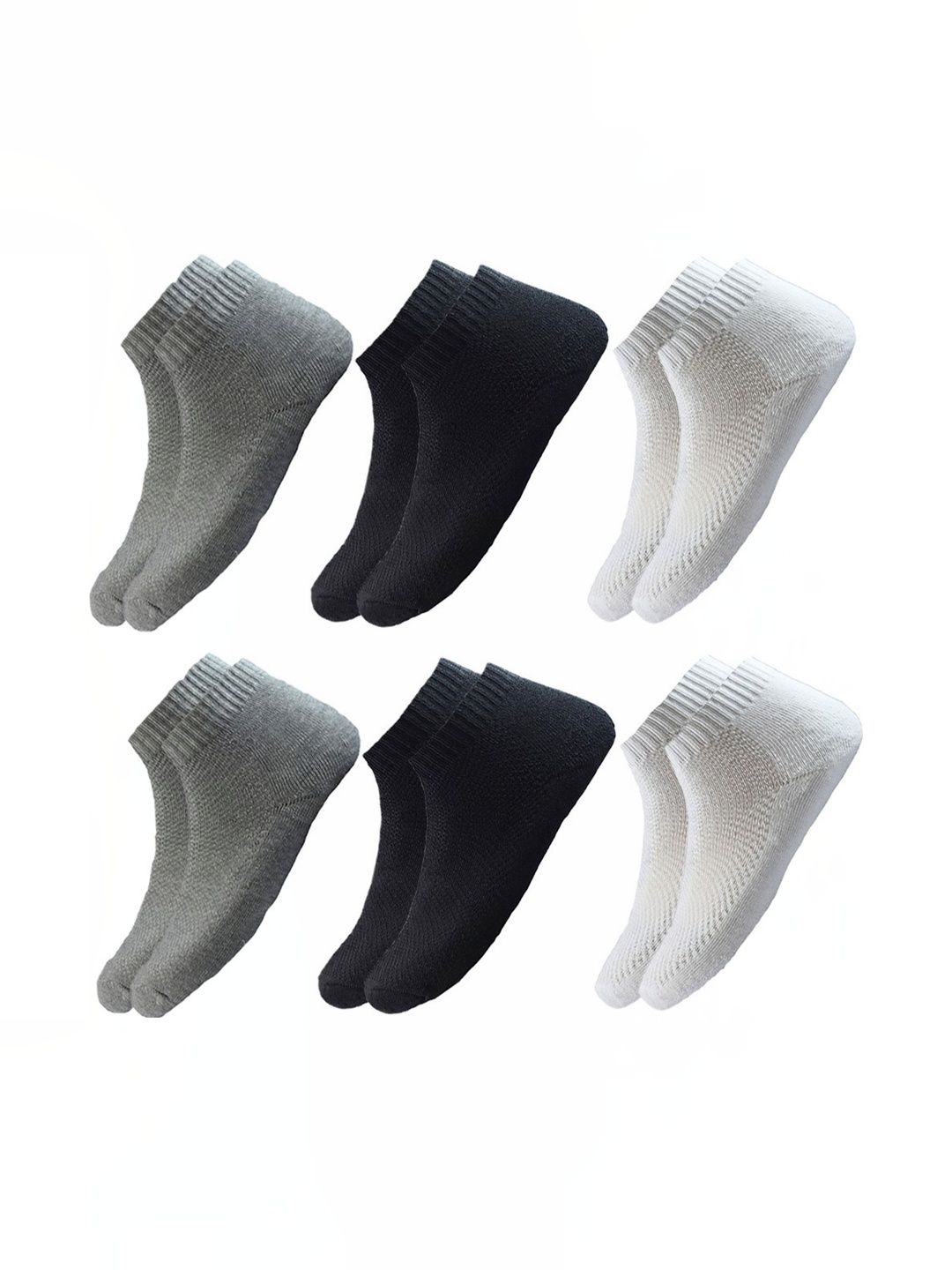 Akeeta Men Pack of 10 Cotton Assorted Ankle Length Socks