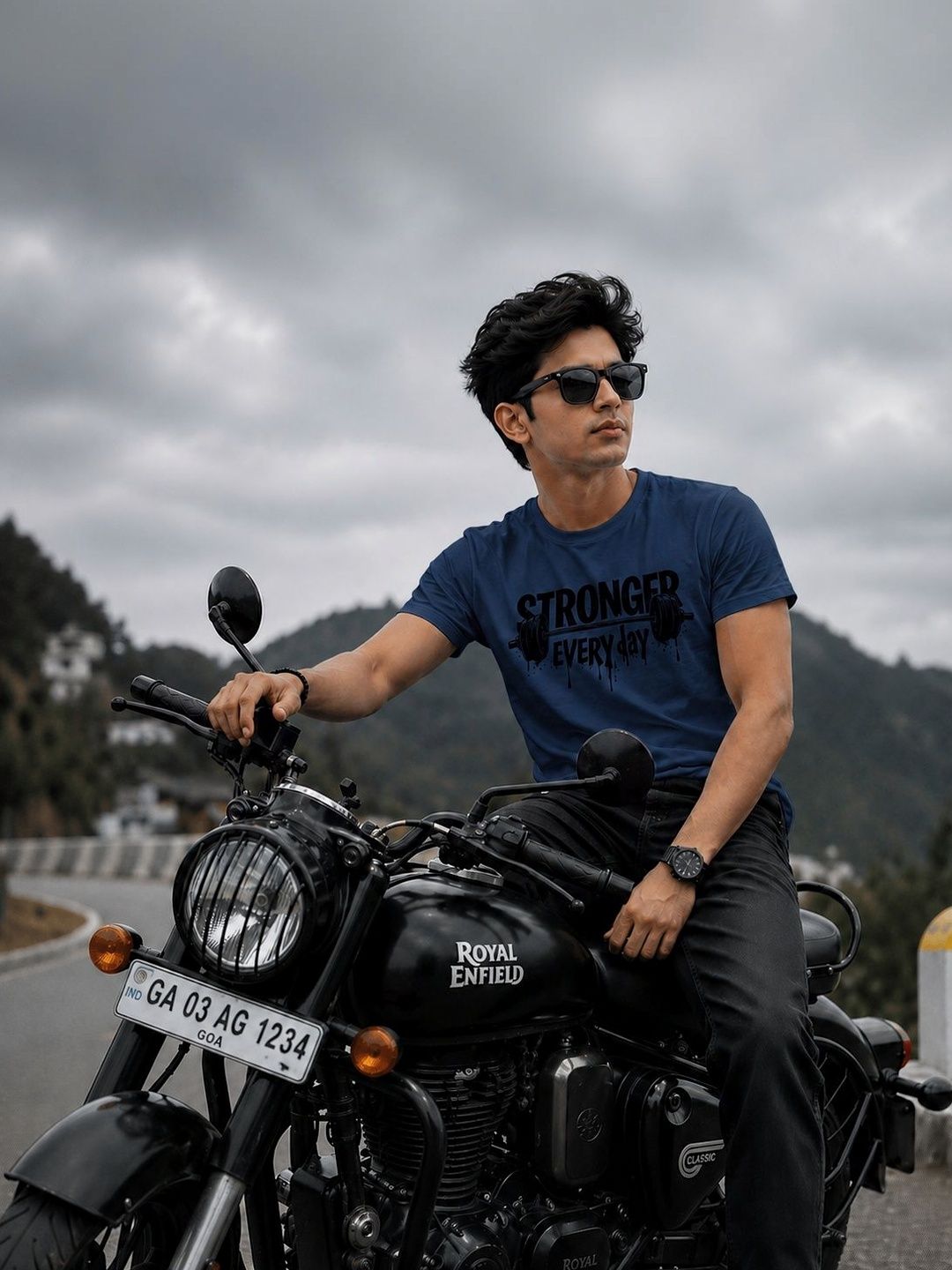 Y TULSI Men Typography Printed T-shirt