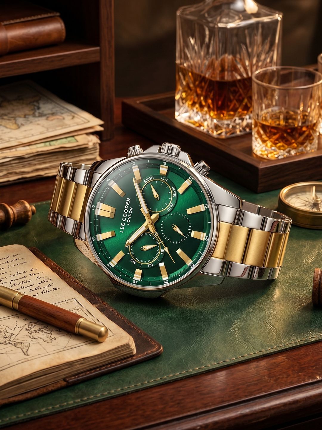 ローヘン lohen 2024awTOPPER CORT Buy Lee Cooper Men Dial & Stainless Steel Bracelet Style Straps