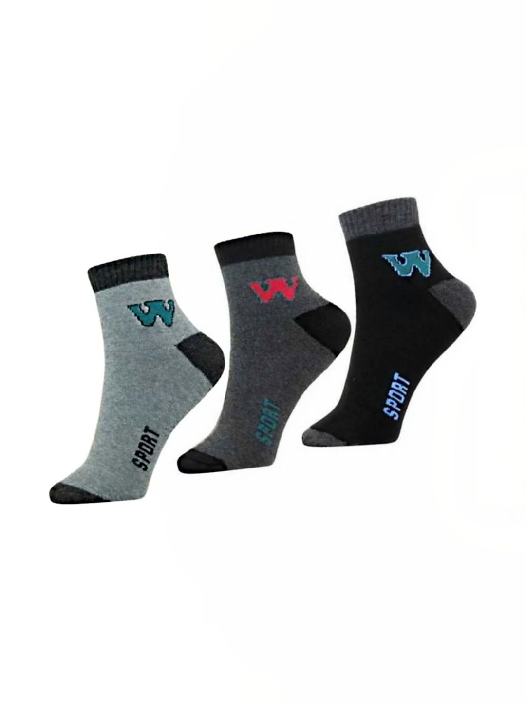 Akeeta Men Pack of 3 Cotton Assorted Patterned Ankle Length Socks