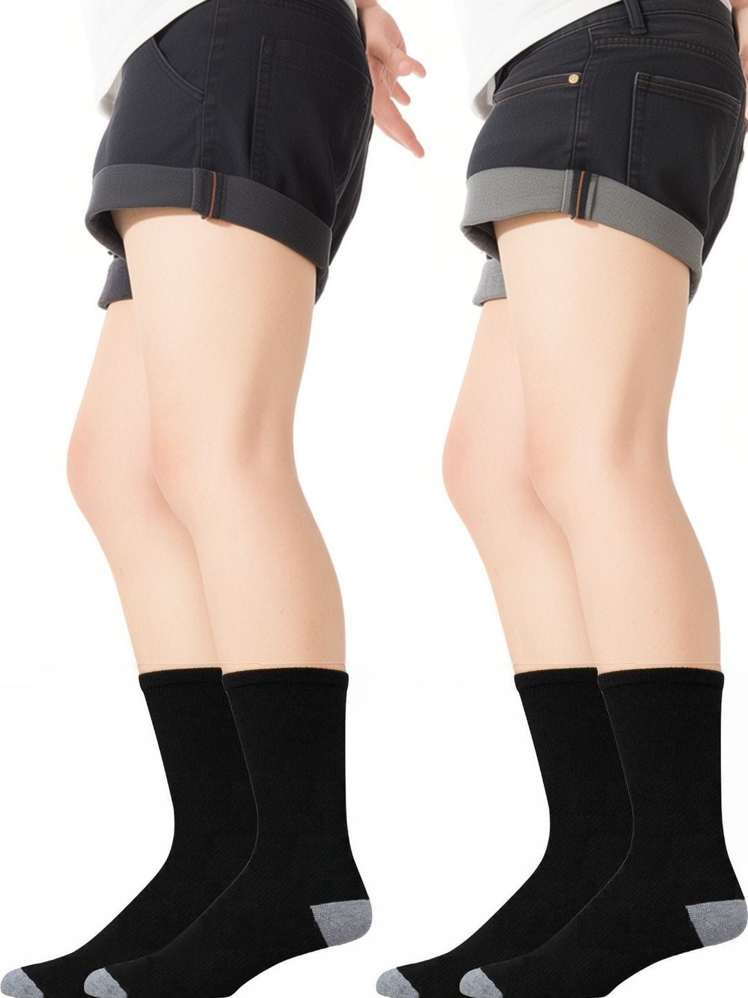 akeet trend Men Pack of 2 Cotton Assorted Calf Length Socks