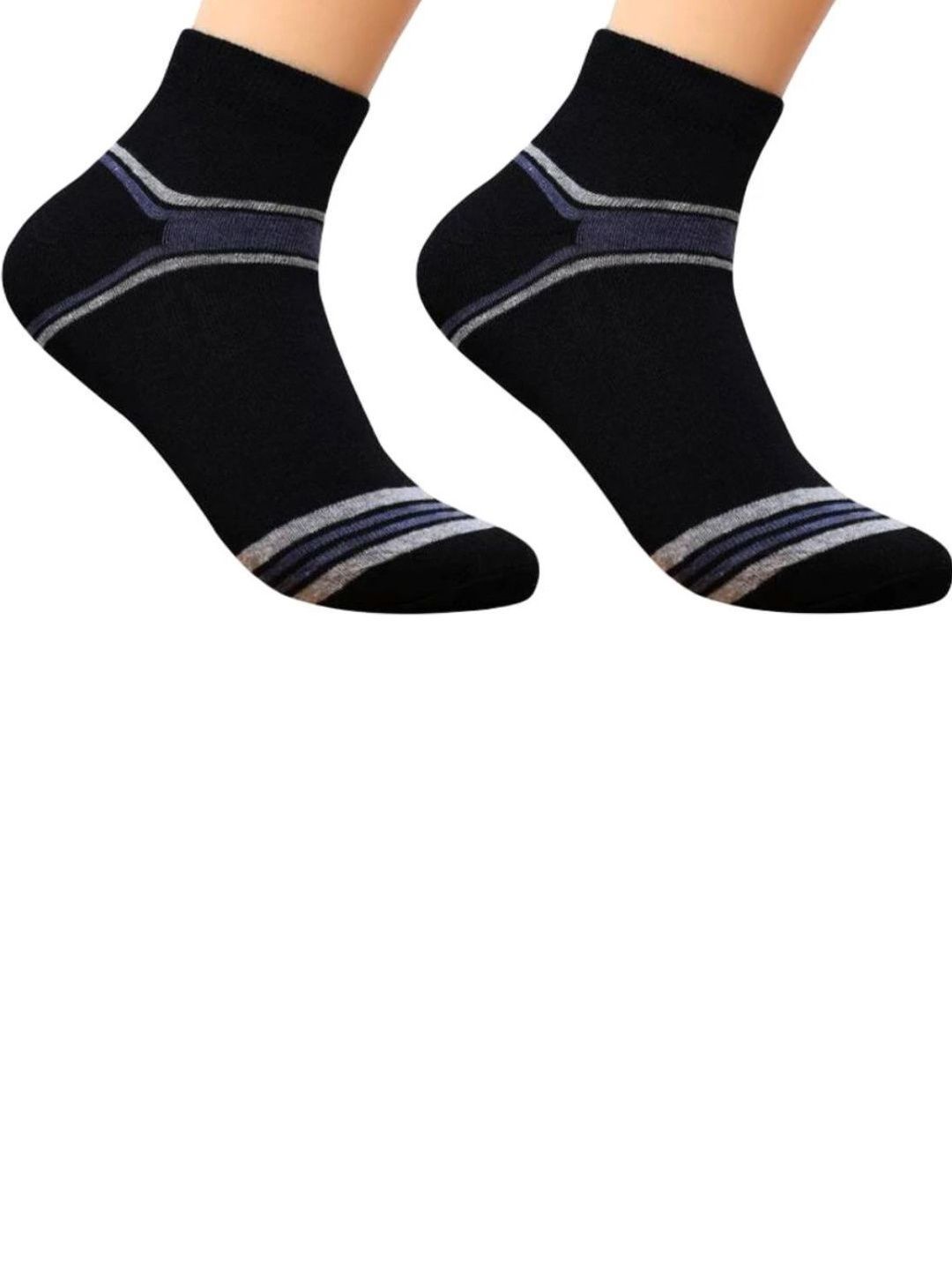 Akeeta Men Cotton Assorted Striped Ankle Length Socks