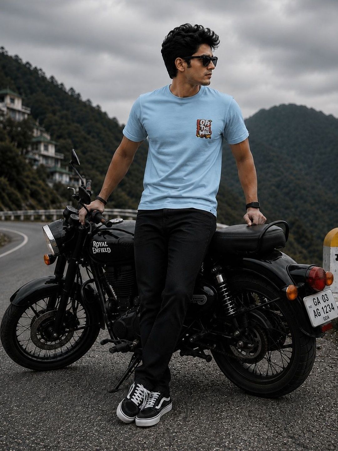Y TULSI Men Typography Printed T-shirt