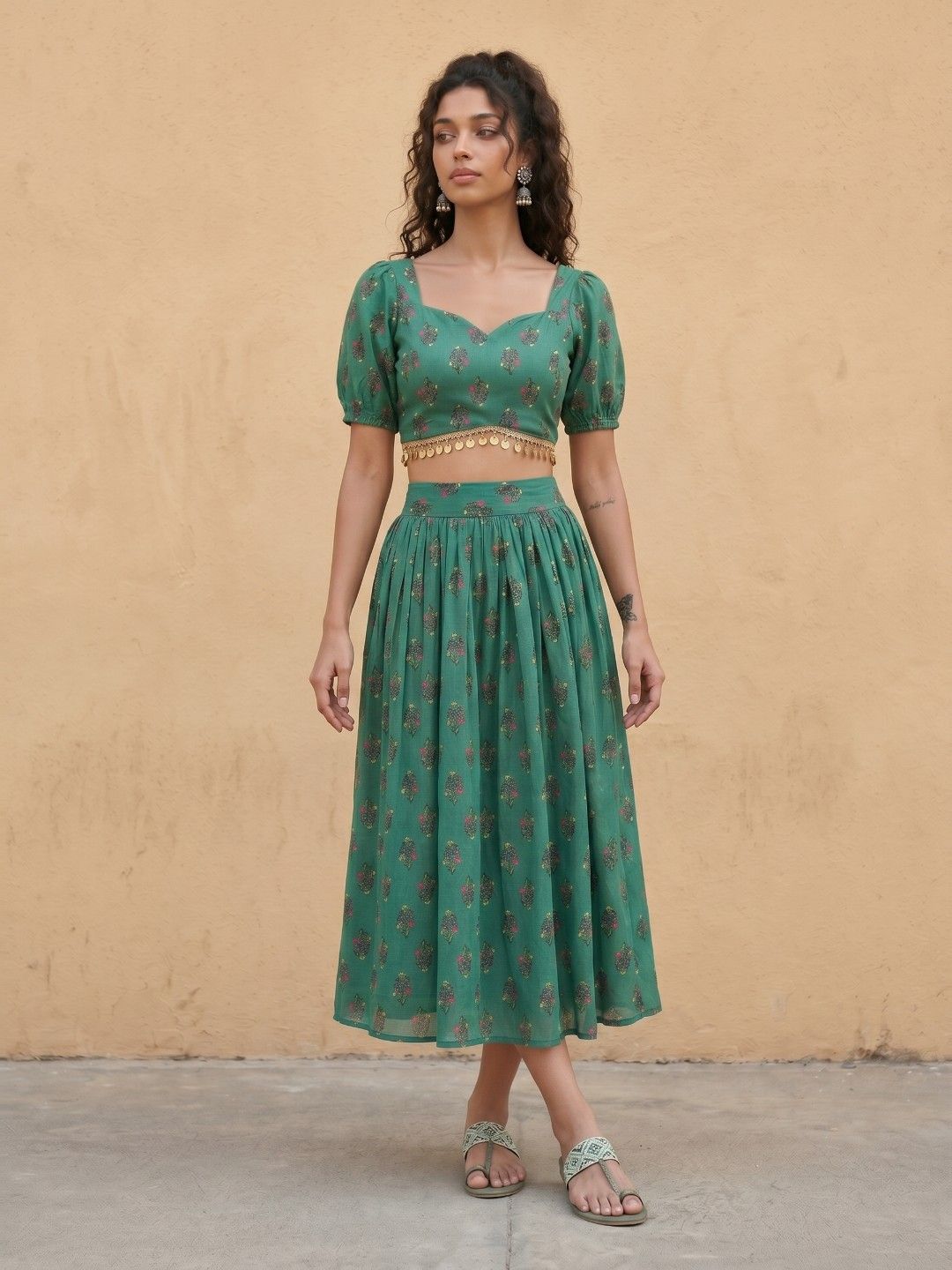 fusion by glitchez Floral Printed Co-Ords