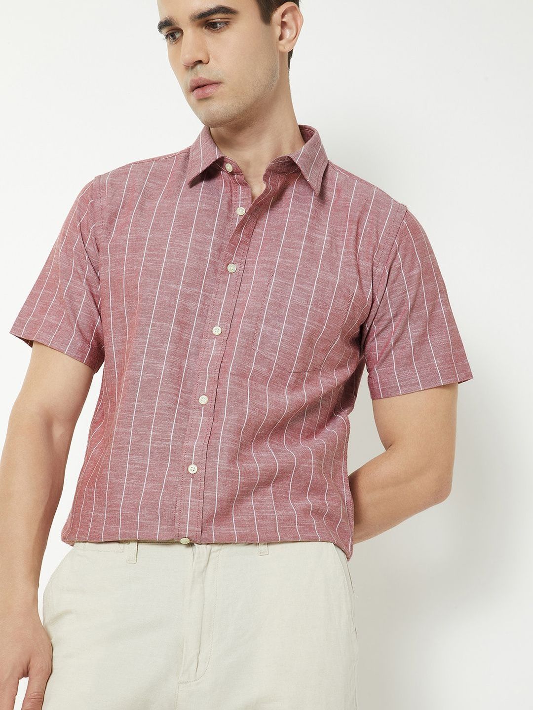 max Men Striped Casual Shirt