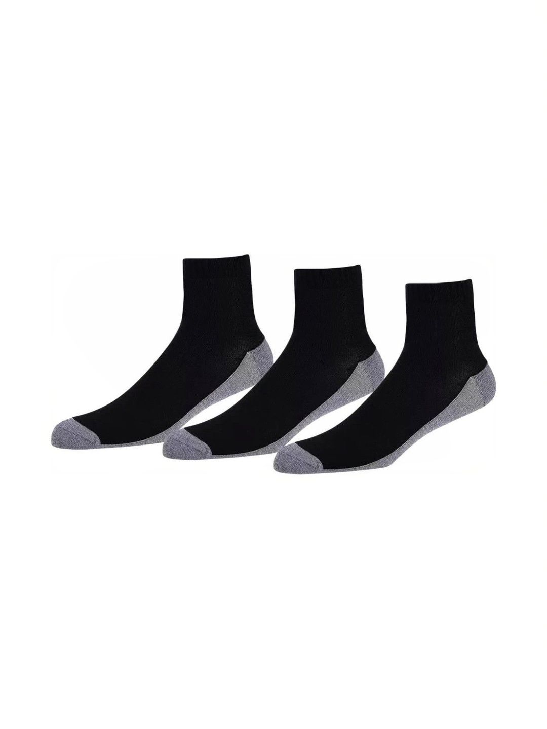 akeet trend Men Pack of 3 Cotton Assorted Colourblocked Above Ankle Socks