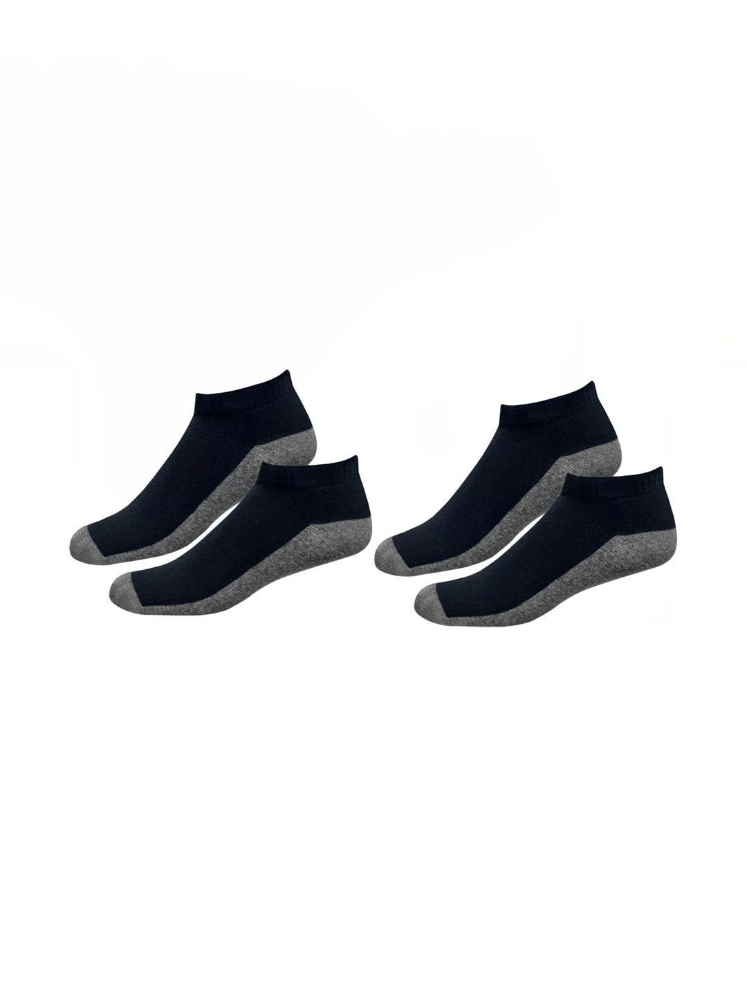Akeeta Men Pack of 2 Cotton Assorted Colourblocked Ankle Length Socks