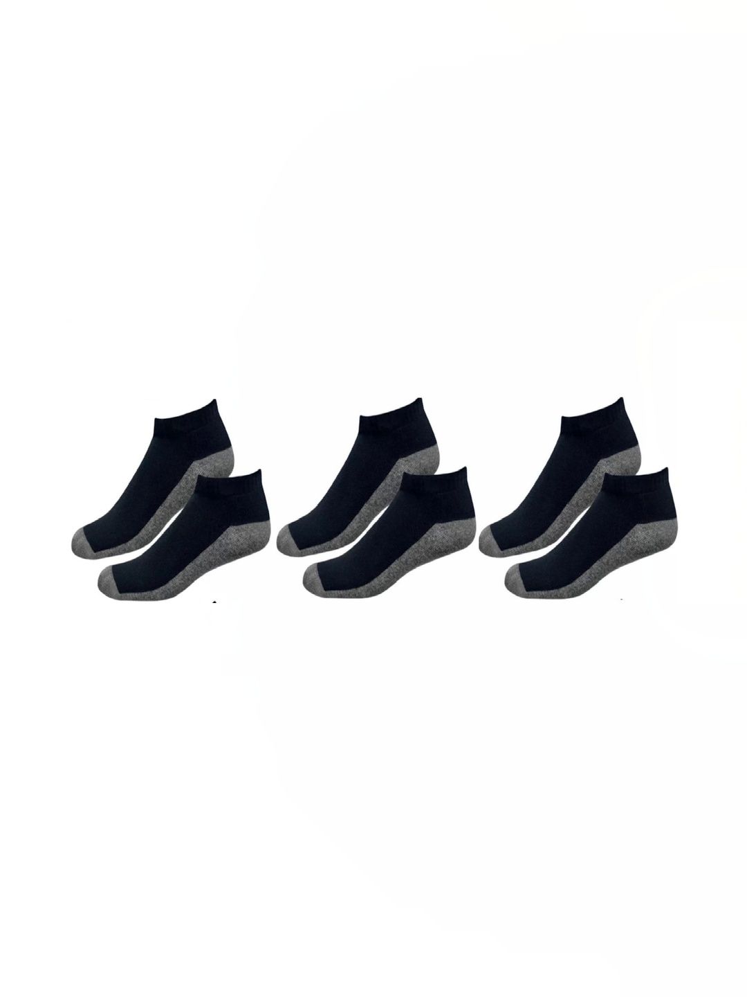 akeet trend Men Pack of 3 Cotton Assorted Colourblocked Ankle Length Socks