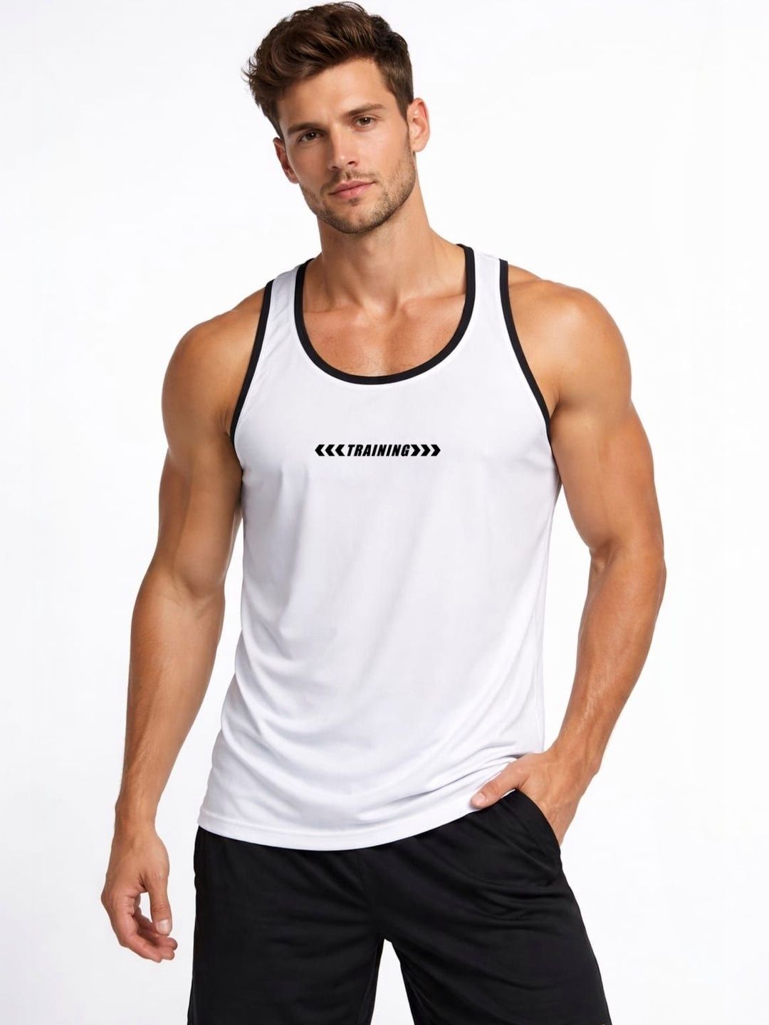 VTSPORTS Printed Gym Vest