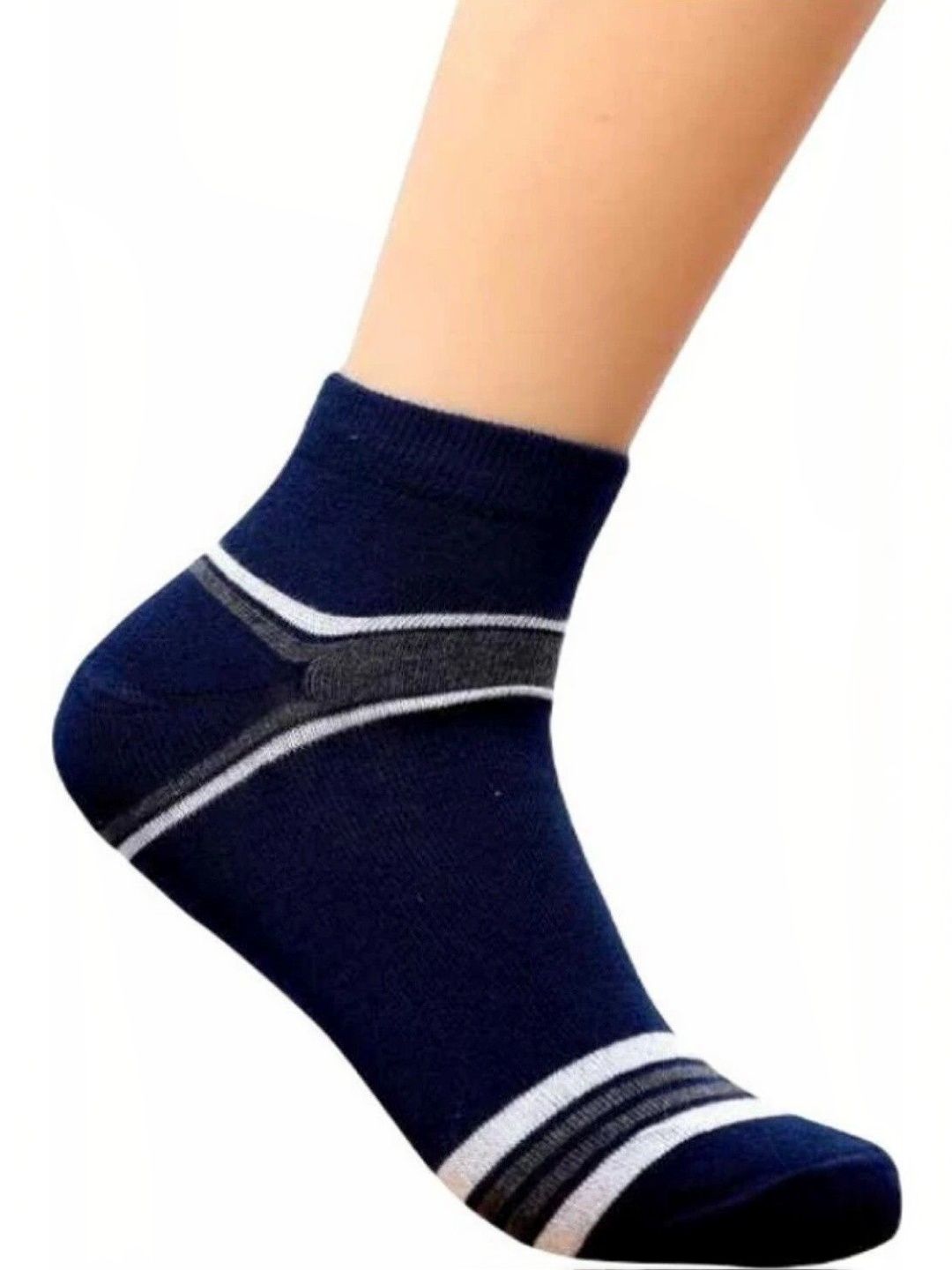 Akeeta Men Cotton Assorted Striped Ankle Length Socks