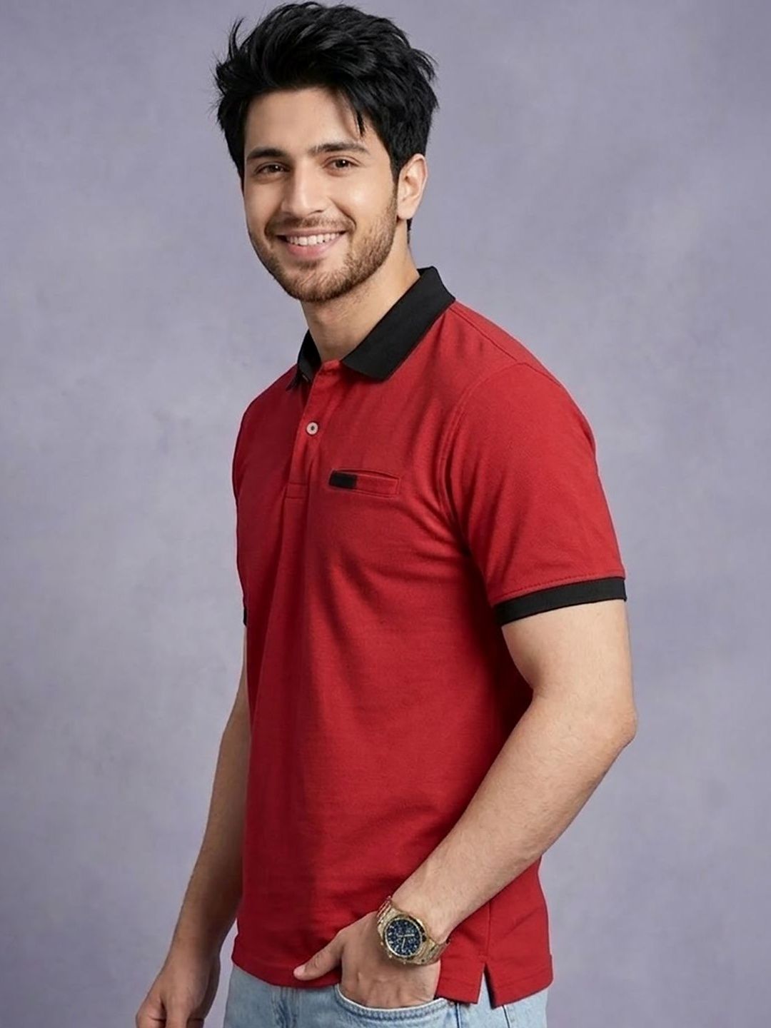 Kook N Keech Men Polo Collar Pockets T-shirt