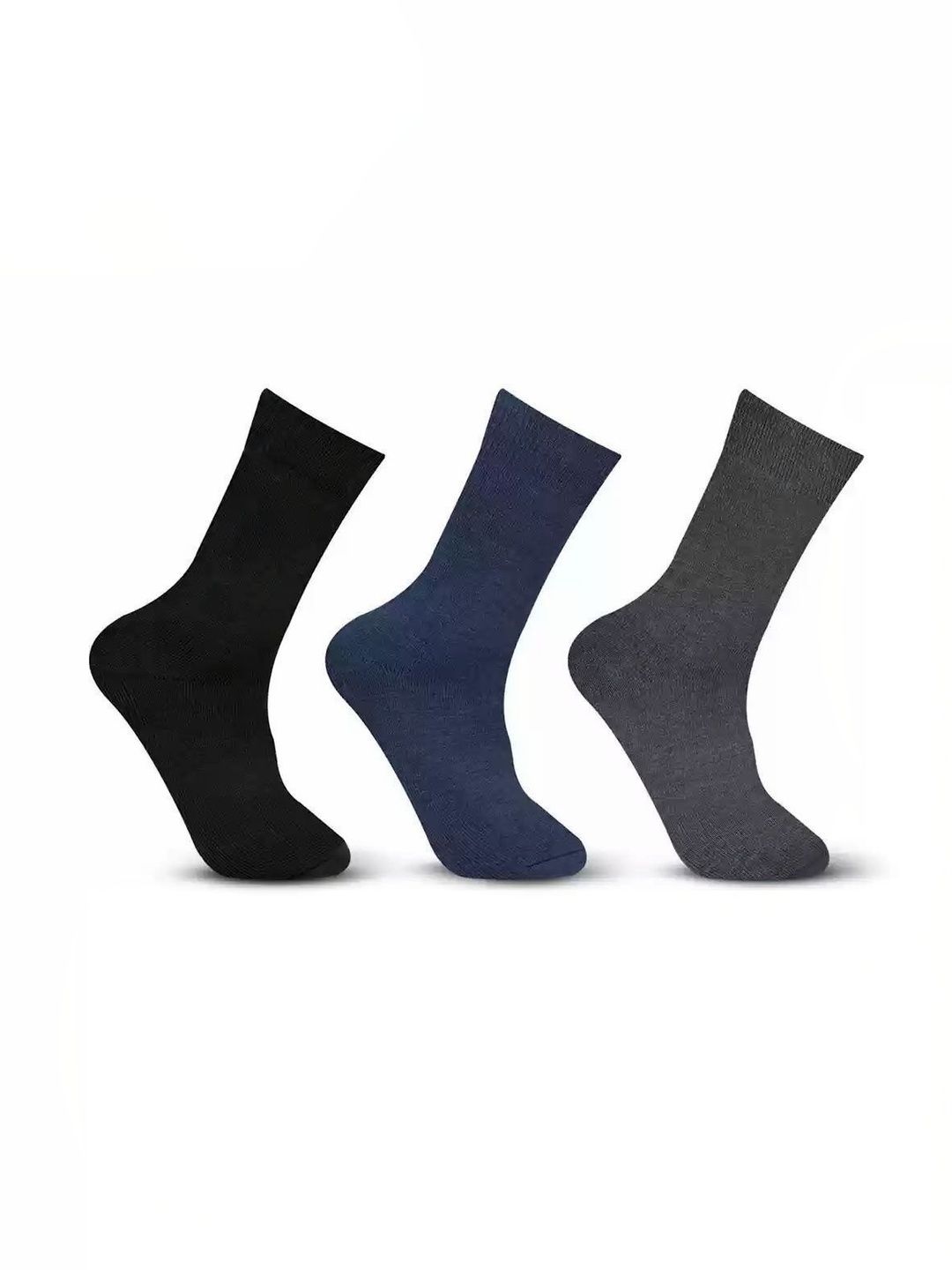 akeet trend Men Pack of 3 Cotton Assorted Calf Length Socks