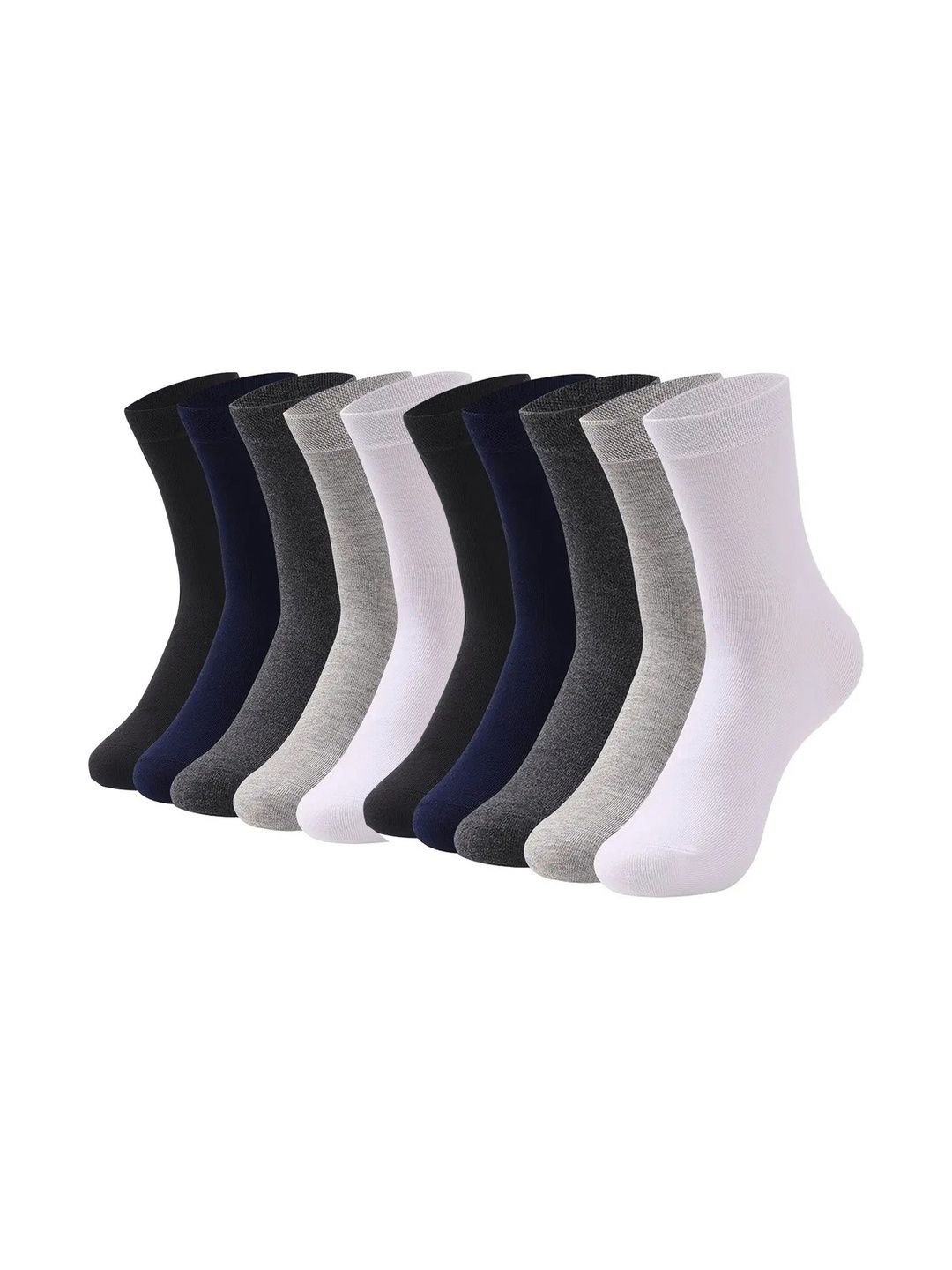 akeet trend Men Pack of 10 Cotton Assorted Calf Length Socks