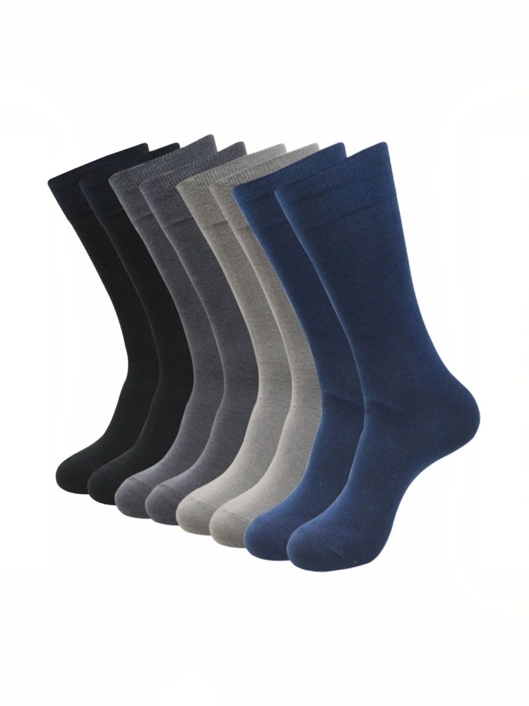 Akeeta Men Pack of 4 Cotton Assorted Calf Length Socks