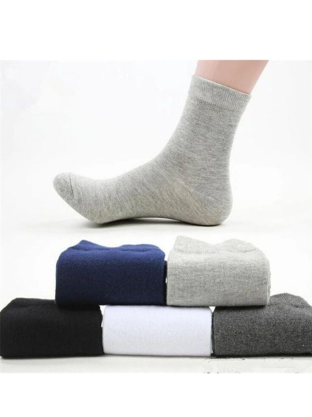 akeet trend Men Pack of 5 Cotton Assorted Above Ankle Socks