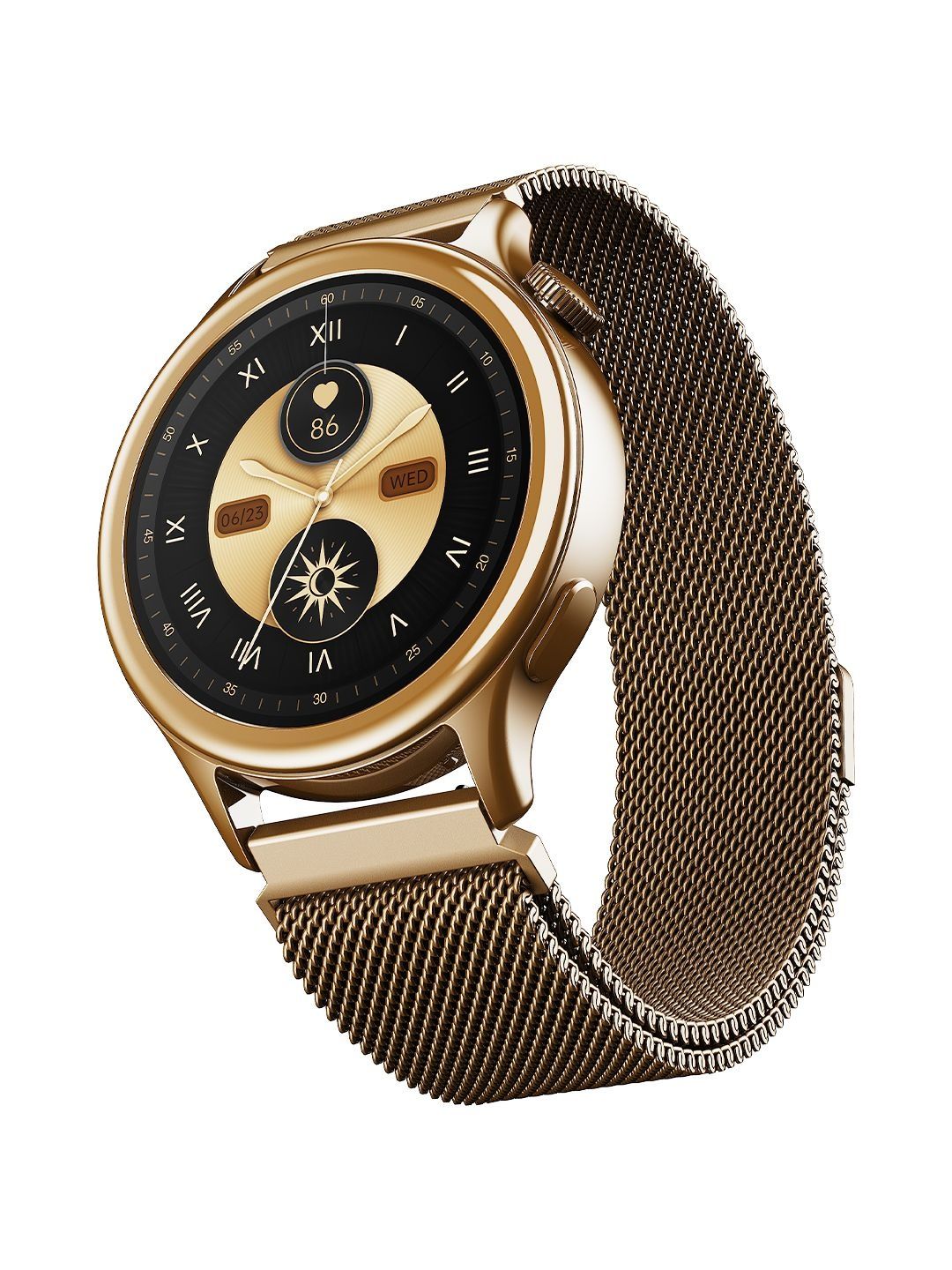 boAt Unisex Dial & Straps Digital Multi Function Watch Enigma Daze Elegant Gold