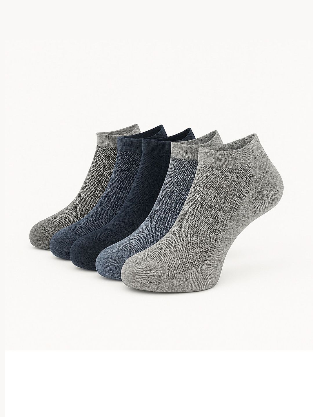 akeet trend Men Pack of 5 Cotton Assorted Patterned Ankle Length Socks