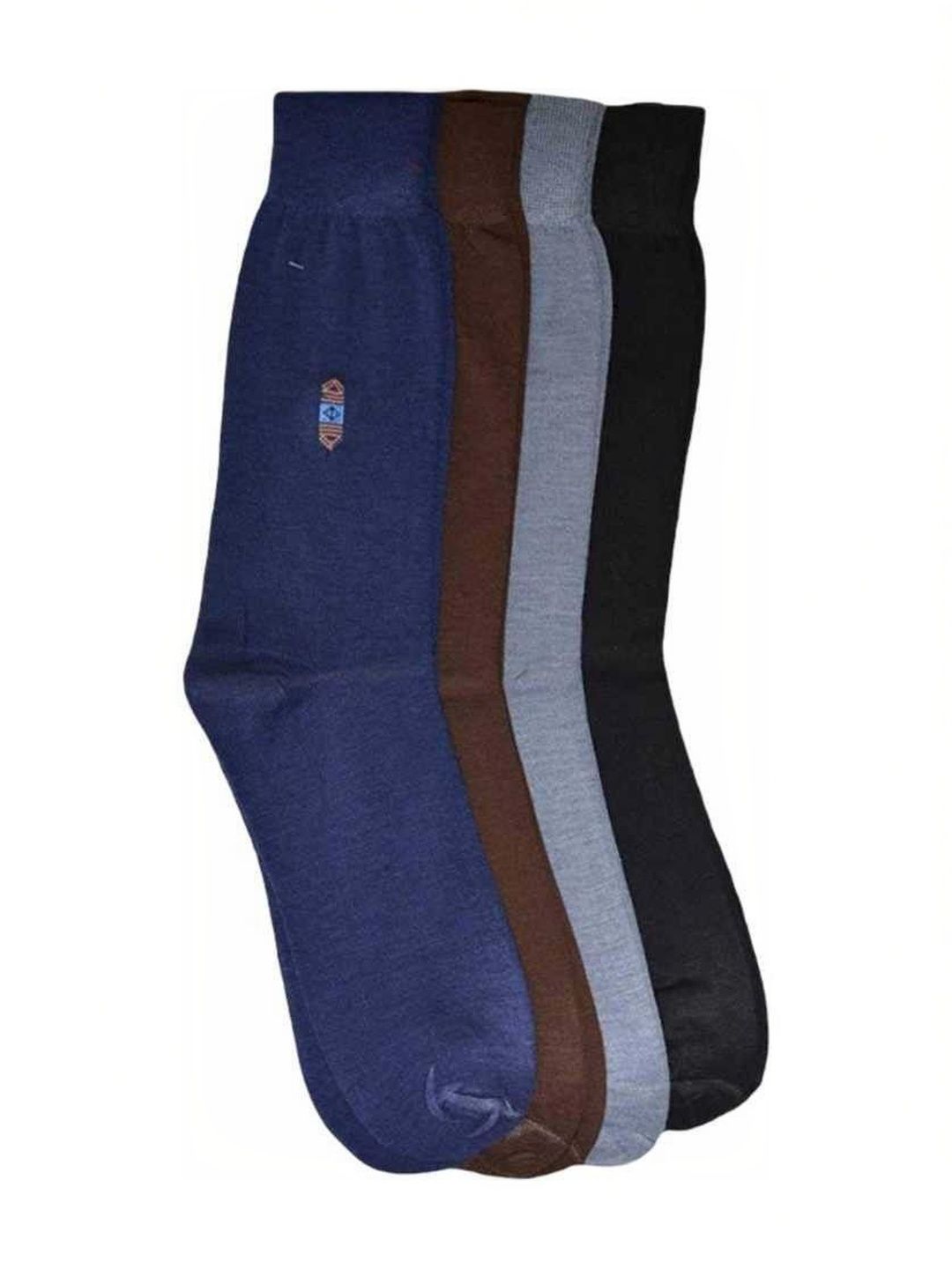 akeet trend Men Pack of 4 Cotton Assorted Patterned Calf Length Socks