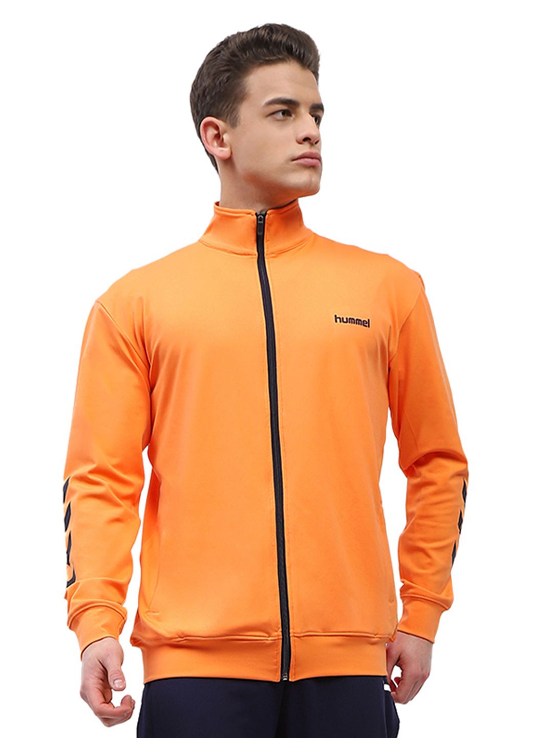 hummel Printed Mock Collar Sports Track Suit