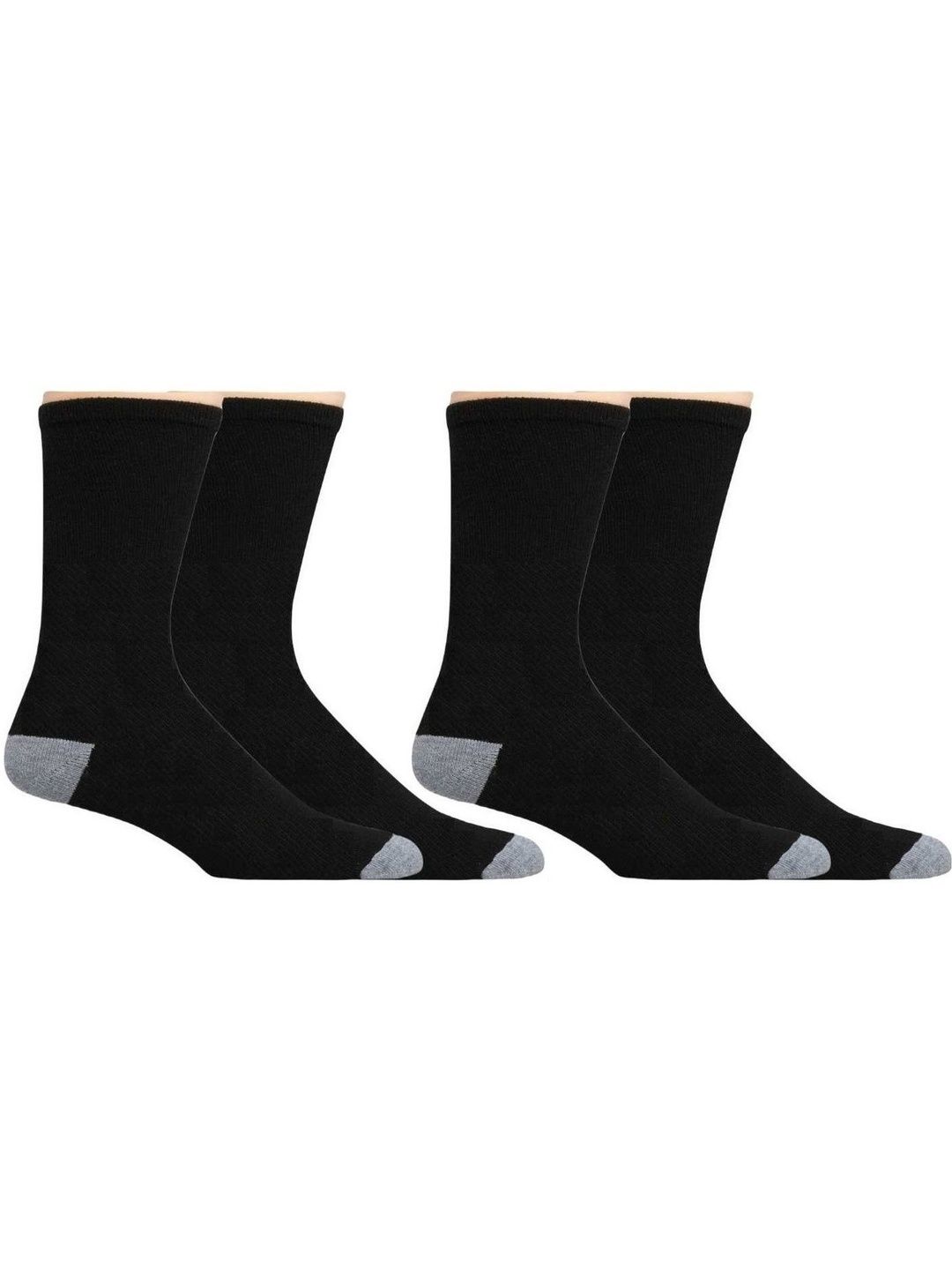 Akeeta Men Pack of 2 Cotton Assorted Colourblocked Calf Length Socks