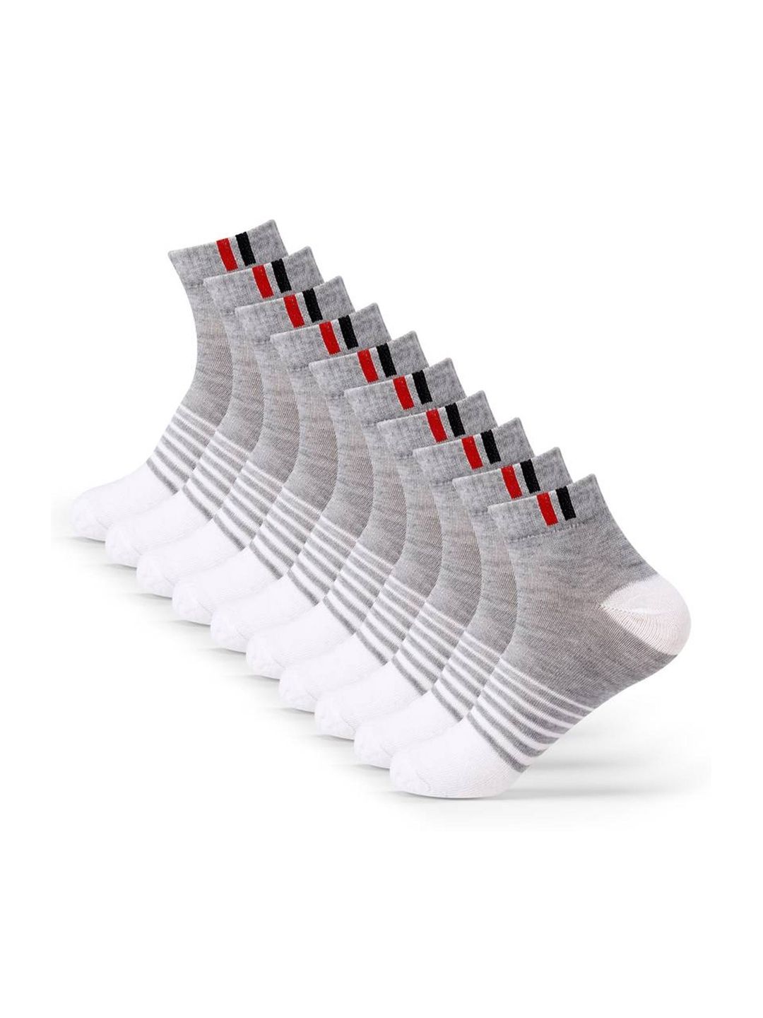 akeet trend Men Pack of 5 Cotton Assorted Striped Ankle Length Socks